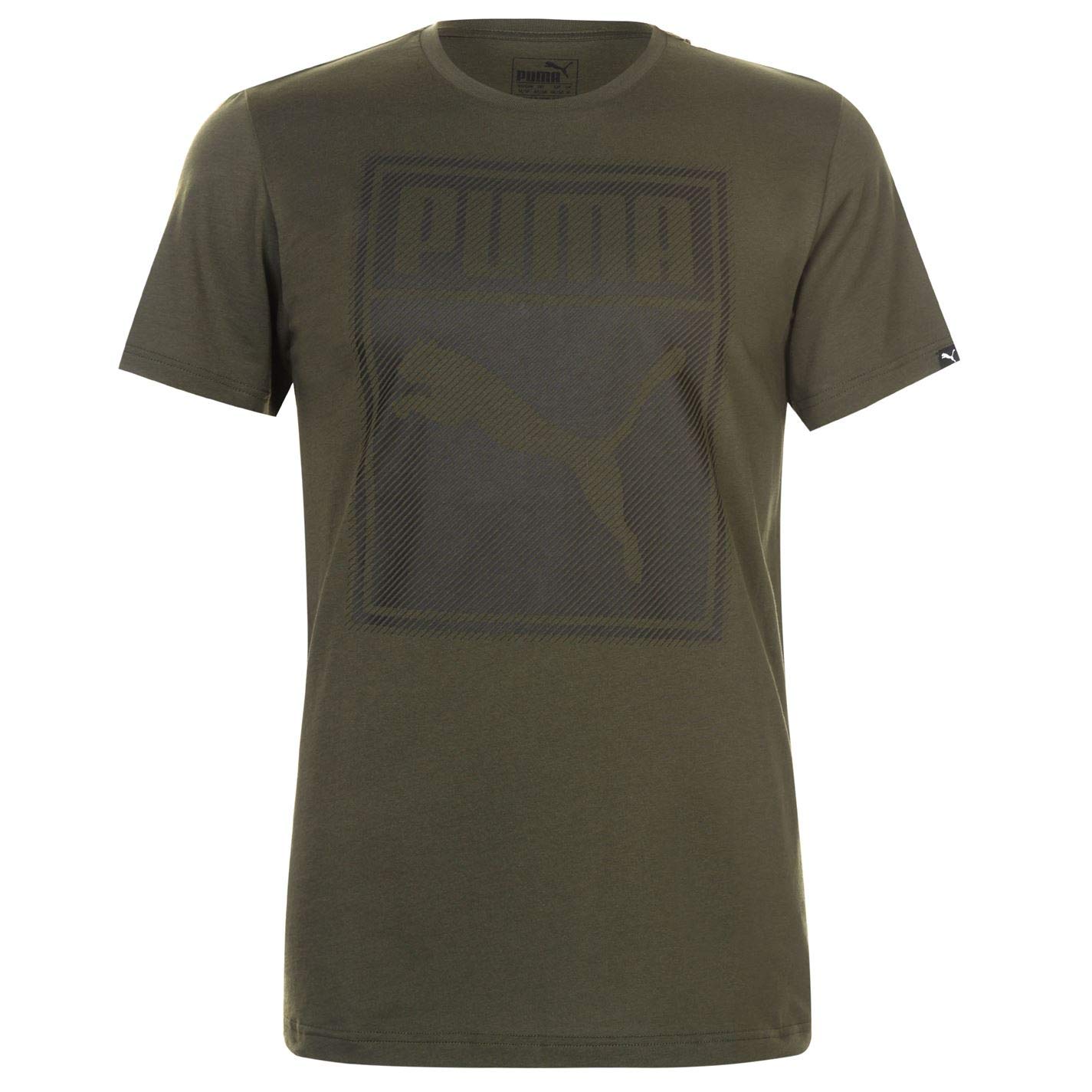 PUMA Men's Box QT T-Shirt - Comfortable Cotton Crewneck Tee for Casual Wear, Gym & Everyday Outfits | Athletic Fit Short Sleeve Shirt for Sports & Street Style