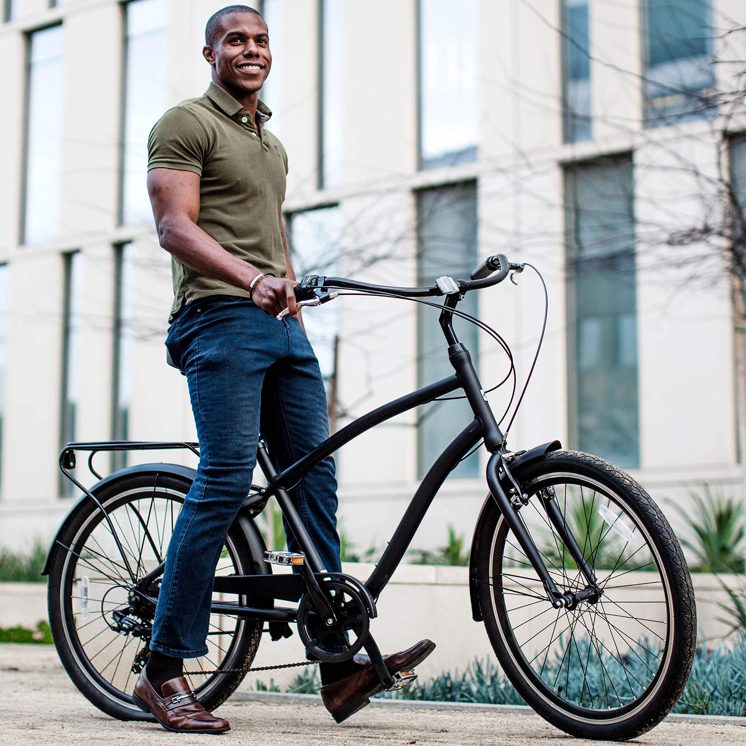 Sixthreezero EVRYjourney Men's Hybrid Cruiser Bike - Comfortable & Stylish for Commuting, Leisure Rides & Beach Cruising