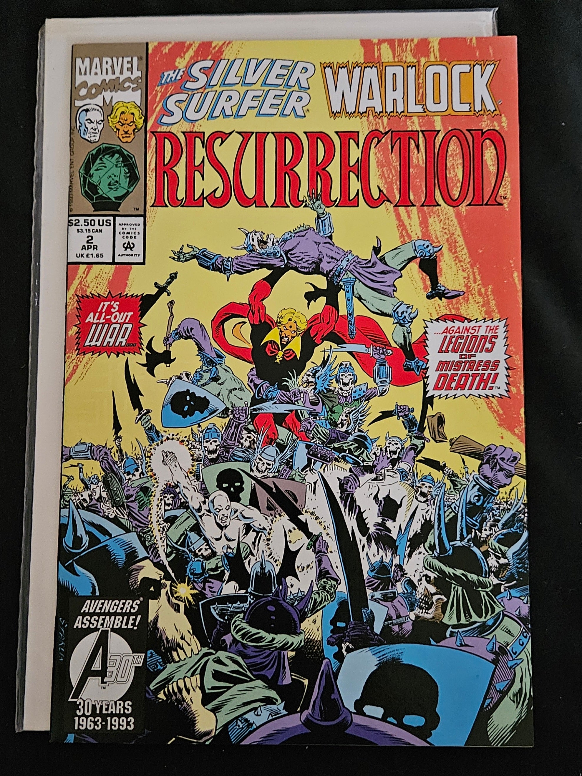 Marvel Comic Book - The Silver Surfer/Warlock: Resurrection #2 (April 1993) by Starlin & Lim | Near Mint Condition | Collectible Superhero Comics | Perfect for Marvel Fans & Comic Collectors | UPC: 759606024921
