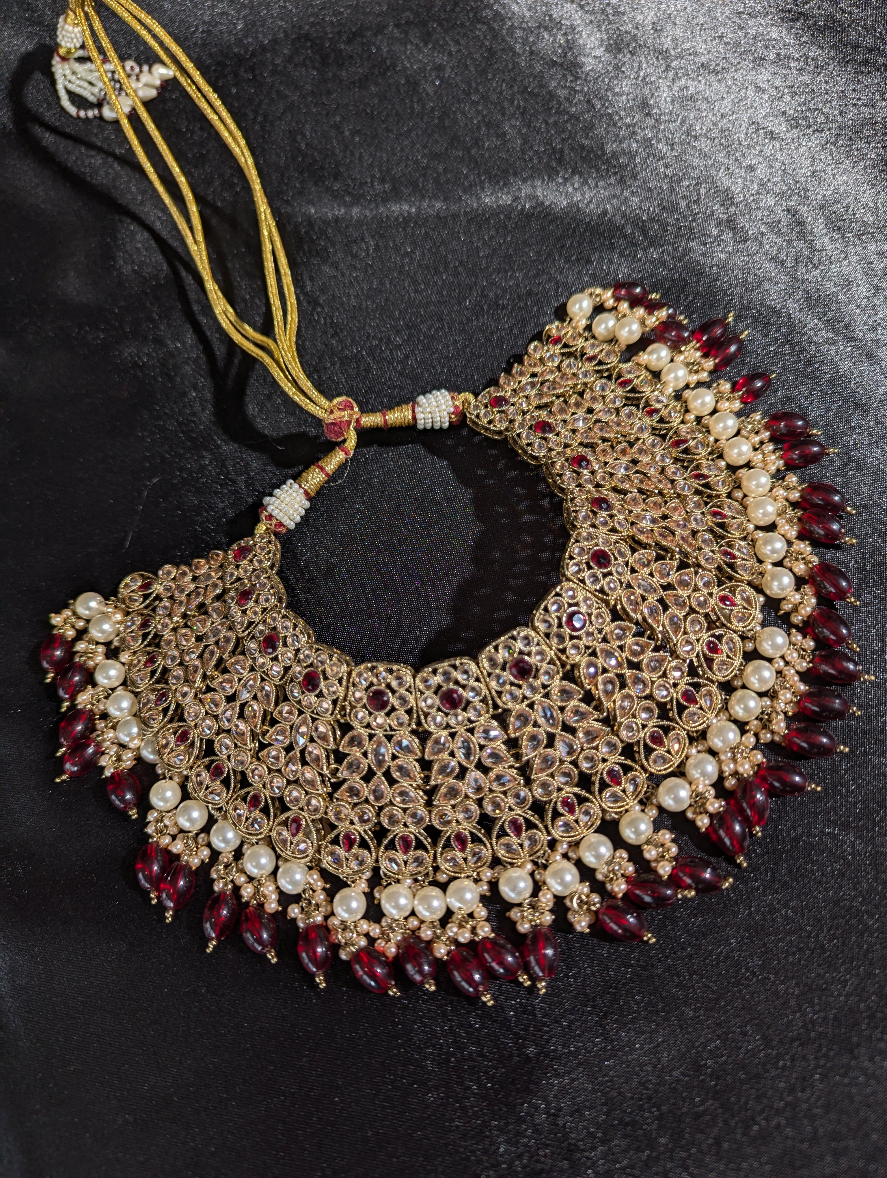 Nia Polki Bridal Full Set - Traditional Indian Wedding Jewelry Set for Brides | Perfect for Weddings, Festivals & Special Occasions