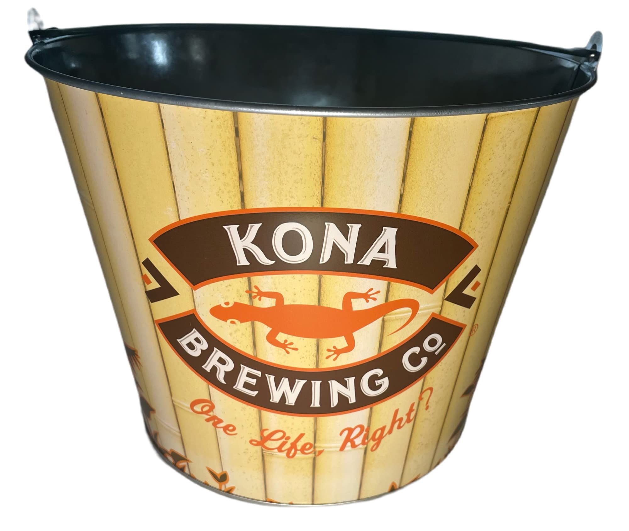 Kona Brewing Company One Life Right? Insulated Beer Ice Bucket - Perfect for Chilling Drinks at Parties, BBQs & Beach Outings