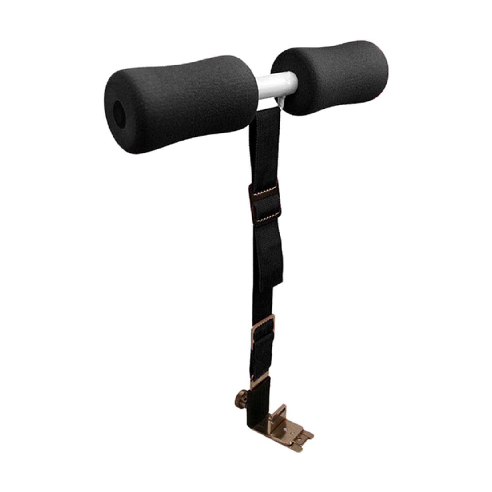 Portable Sit Up Bar with Ankle Strap - Adjustable Abdominal Crunch & Hamstring Curl Trainer for Home Gym Workouts - Perfect for Core Strength Training, Leg Exercises & Home Fitness Routines