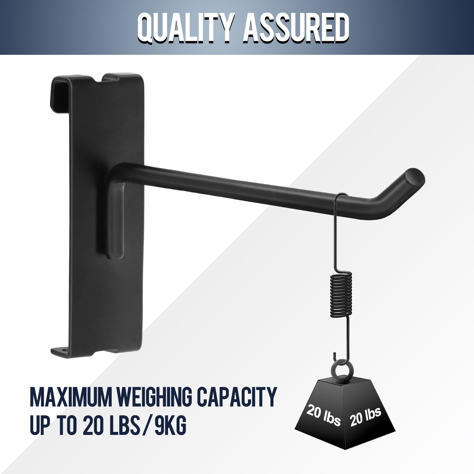 60 Pcs Heavy Duty Gridwall Hooks - 4 Inch Black Display Hooks for Wire Grid Wall Panels & Fixtures - Perfect for Retail Store, Boutique, and Trade Show Display Rack Hanging Storage
