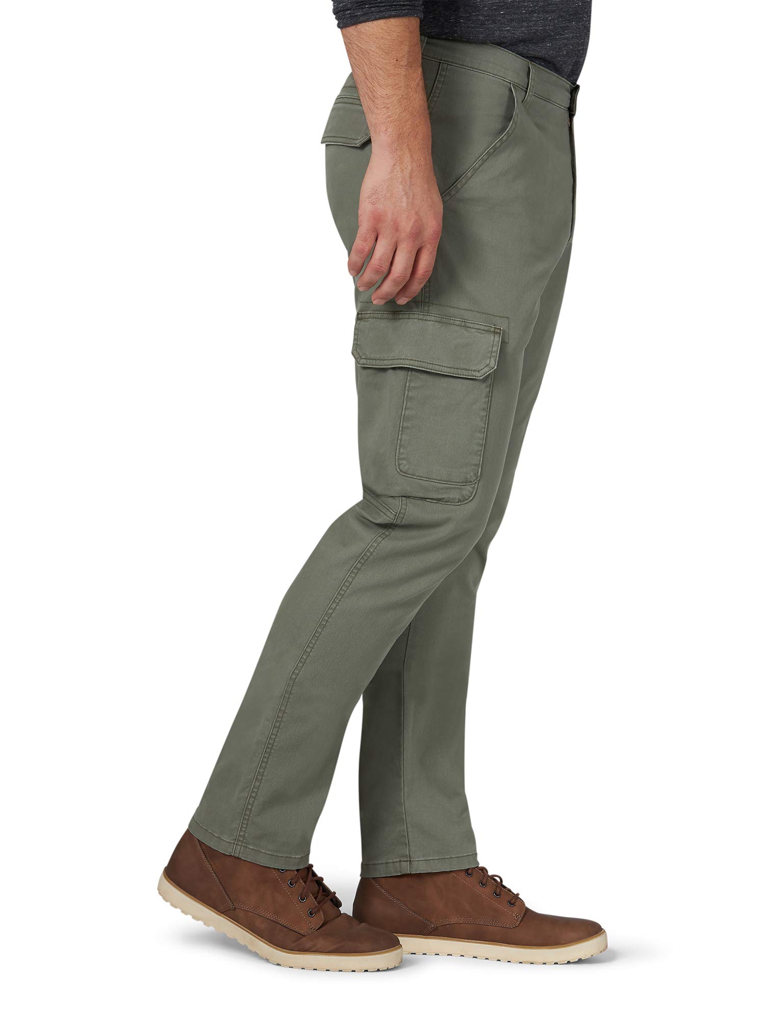 Wrangler Authentics Men's Regular Tapered Cargo Pants - Durable Work Pants for Outdoor, Hiking & Casual Wear | Comfortable Utility Pants for Men