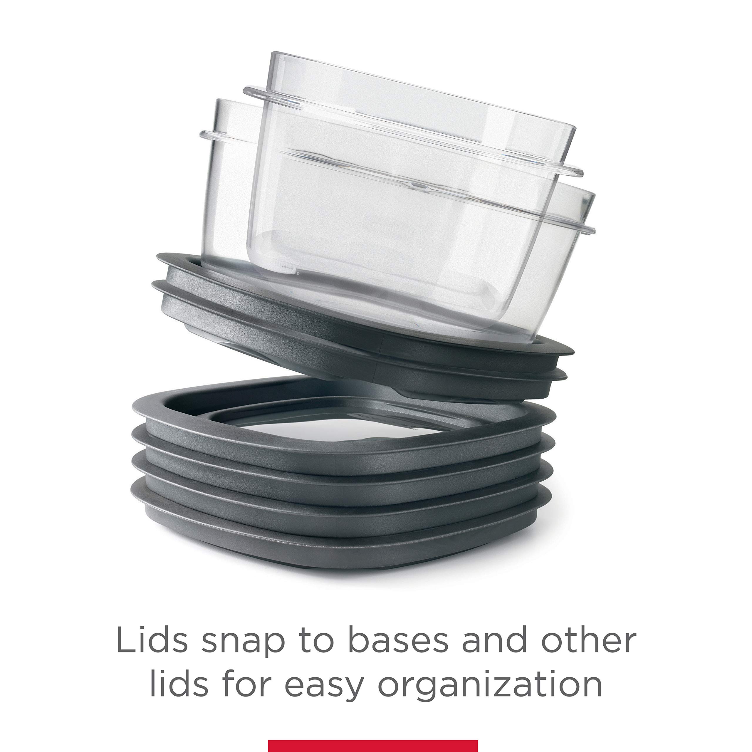 Rubbermaid Premier 10-Piece Food Storage Containers Set | Airtight & Leakproof | BPA-Free Plastic | Perfect for Meal Prep, Leftovers & Pantry Organization (Grey)