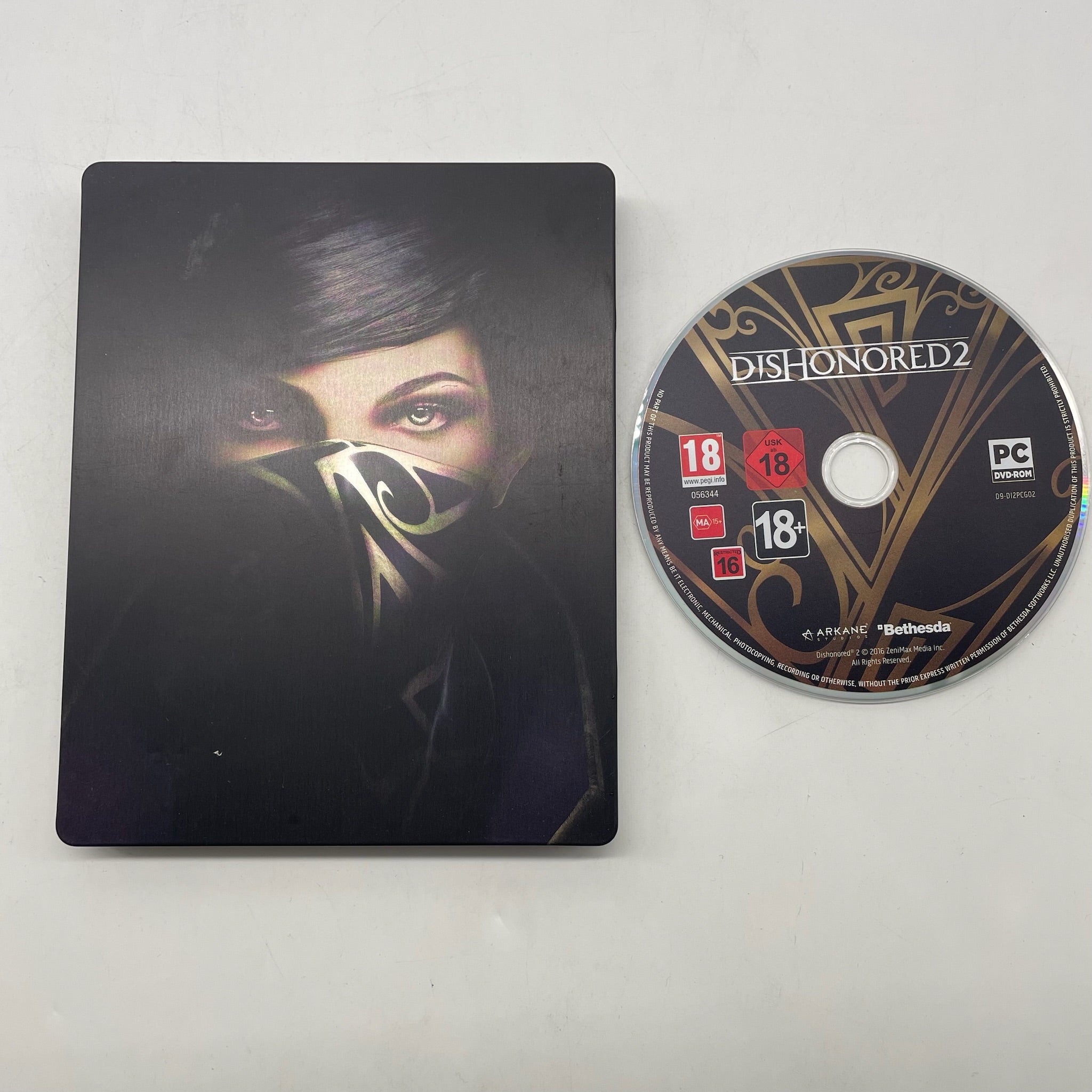 Dishonored 2 PC Game - DVD ROM Steelbook Collector's Edition | Action-Adventure Stealth Game for Windows | Perfect for Fans of First-Person RPGs and Stealth Missions
