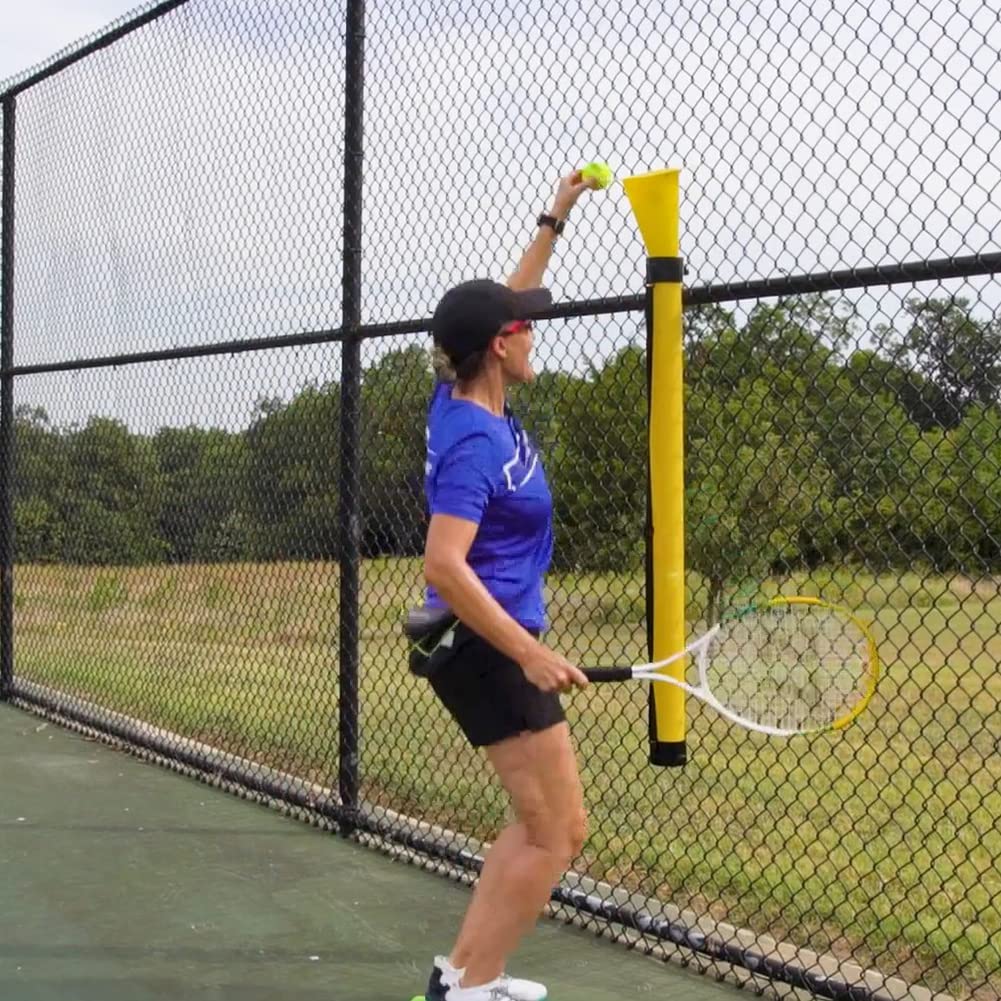 **Tennis Masterpro Ball Tube with Shoulder Strap - 21 Tennis Balls for Easy Pickup & Storage | Perfect for Practice, Training & Court Cleanup**