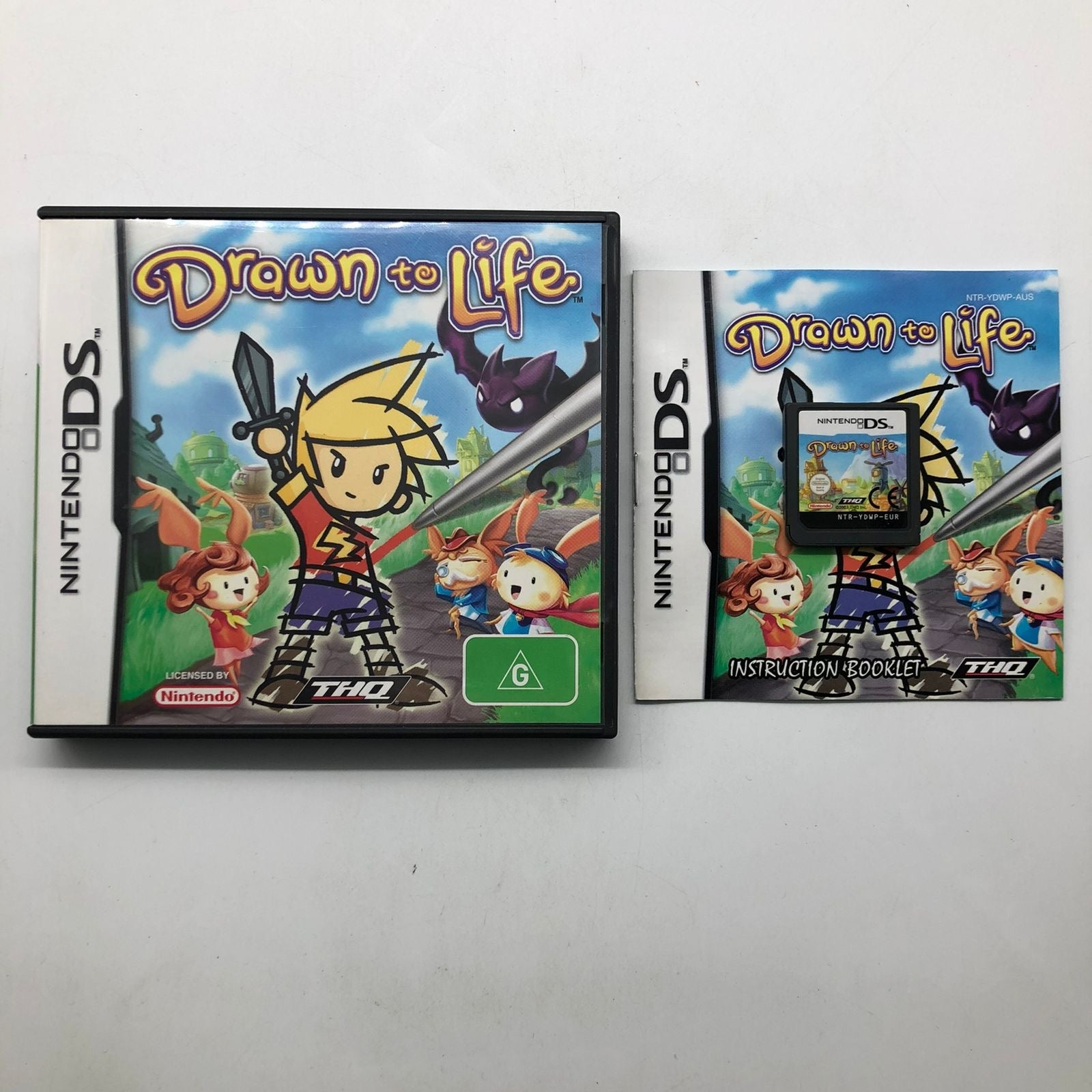 Drawn to Life Nintendo DS Game with Manual - Classic Adventure Game for Kids & Adults - Perfect for Family Game Nights & Retro Gaming Collectors