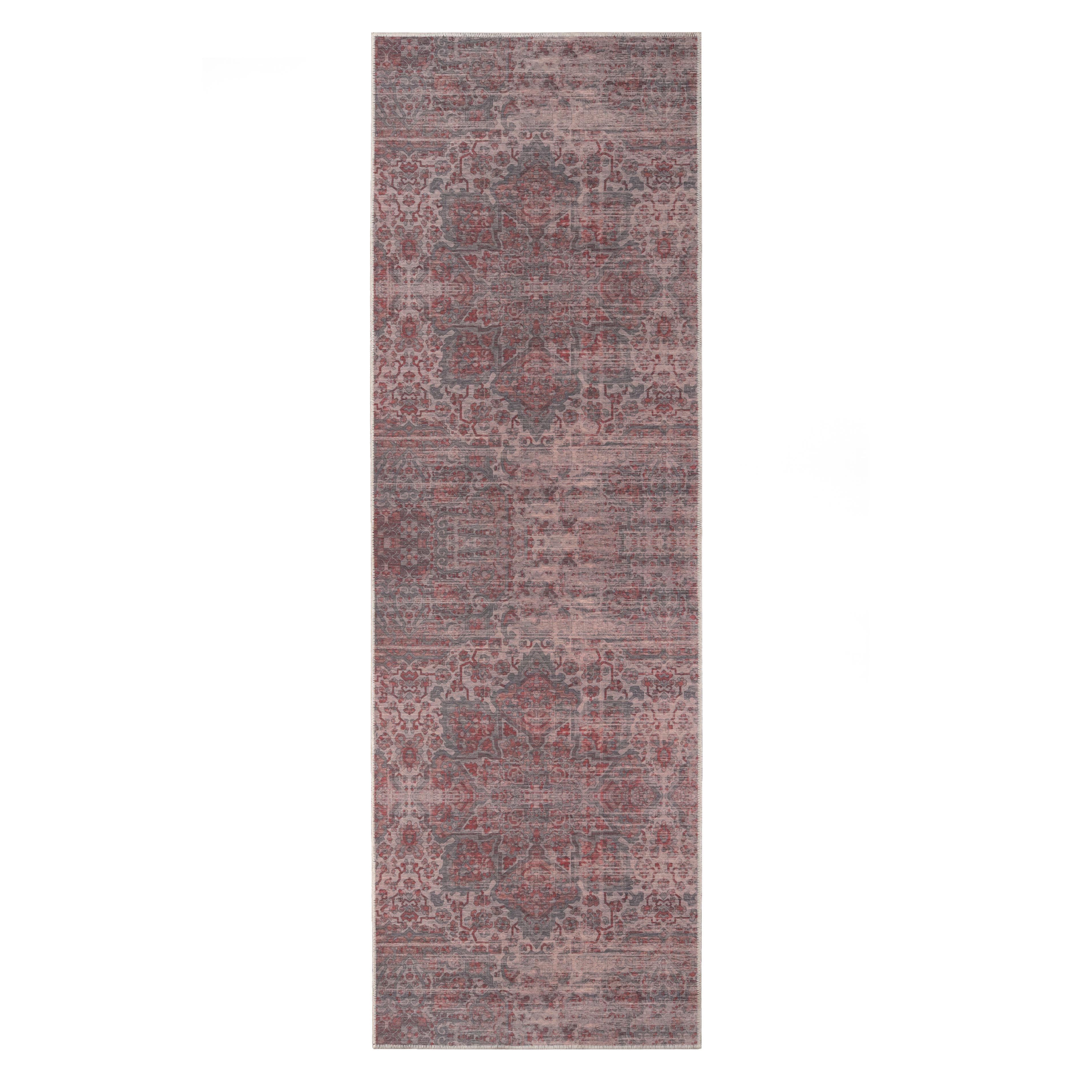 Boho Non-Slip Washable Indoor Area Rug - Soft Machine Washable Runner for Living Room, Bedroom, Dorm & Home Decor