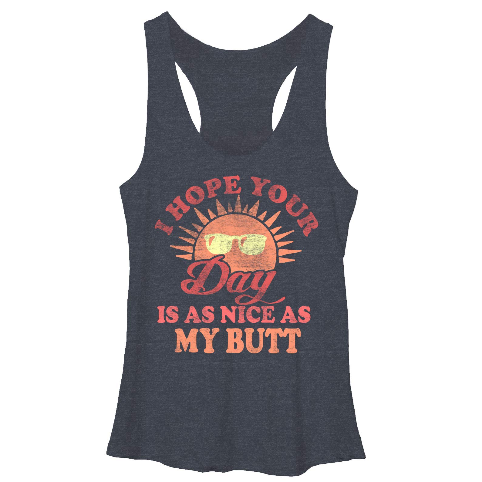 Women's Chin UP I Hope Your Day is as Nice Racerback Tank Top - Comfortable & Stylish Workout & Casual Wear for Yoga, Gym, Running & Everyday Outfits