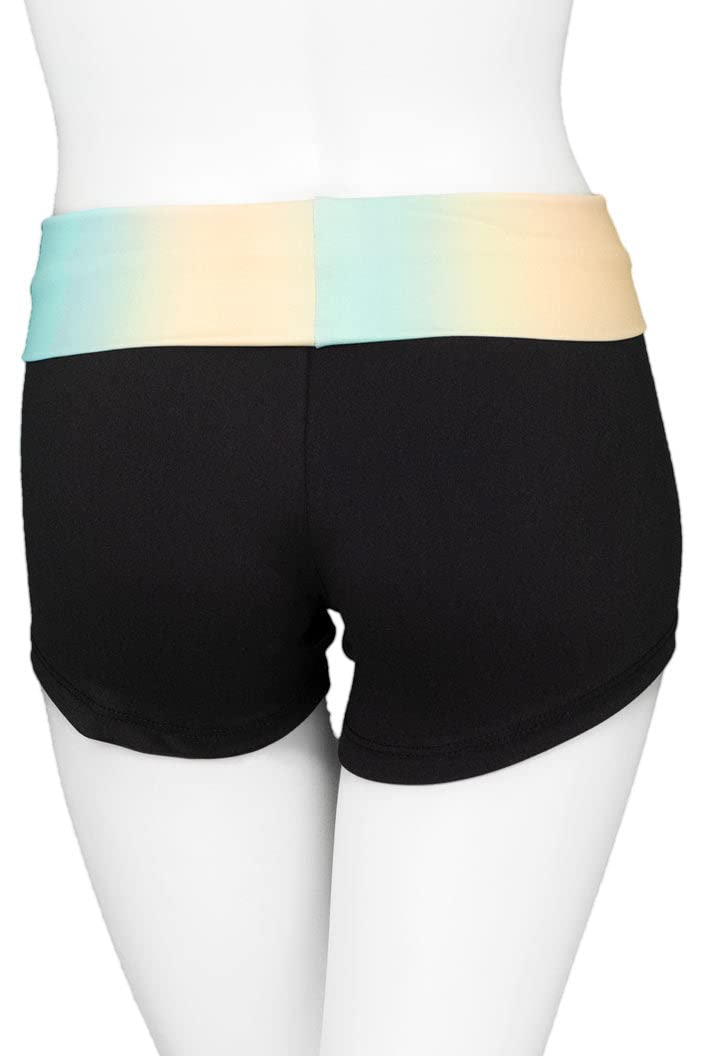 Destira High Waisted Gymnastics Shorts for Girls - Comfortable & Stretchy Workout Shorts - Perfect for Gymnastics, Cheerleading & Dance Practice
