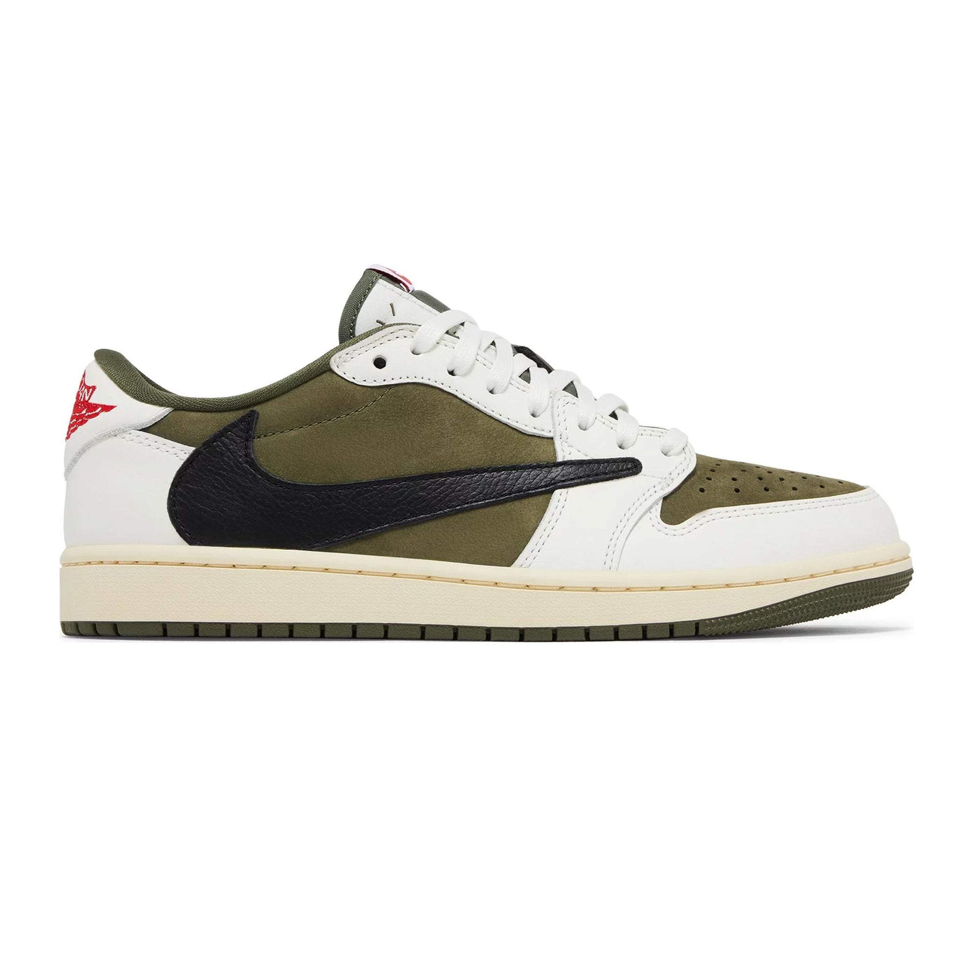 Air Jordan 1 Retro Low OG SP Travis Scott 'Medium Olive' Sneakers (2024) – Men's Basketball Shoes for Streetwear & Casual Fashion