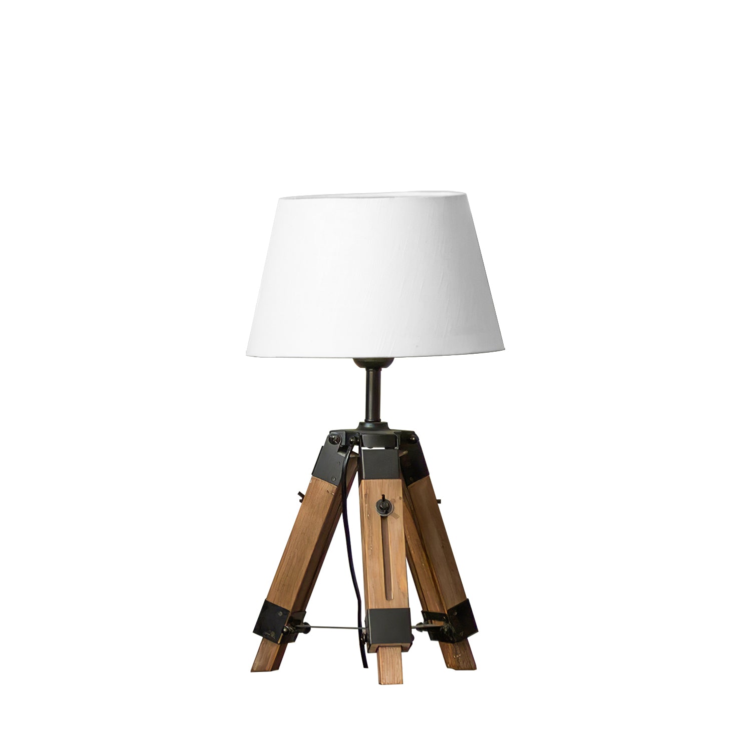 Adjustable Tripod Table Lamp - Modern Industrial Style Desk Light for Home Office, Bedroom, and Living Room - Perfect for Reading, Studying, and Ambient Lighting