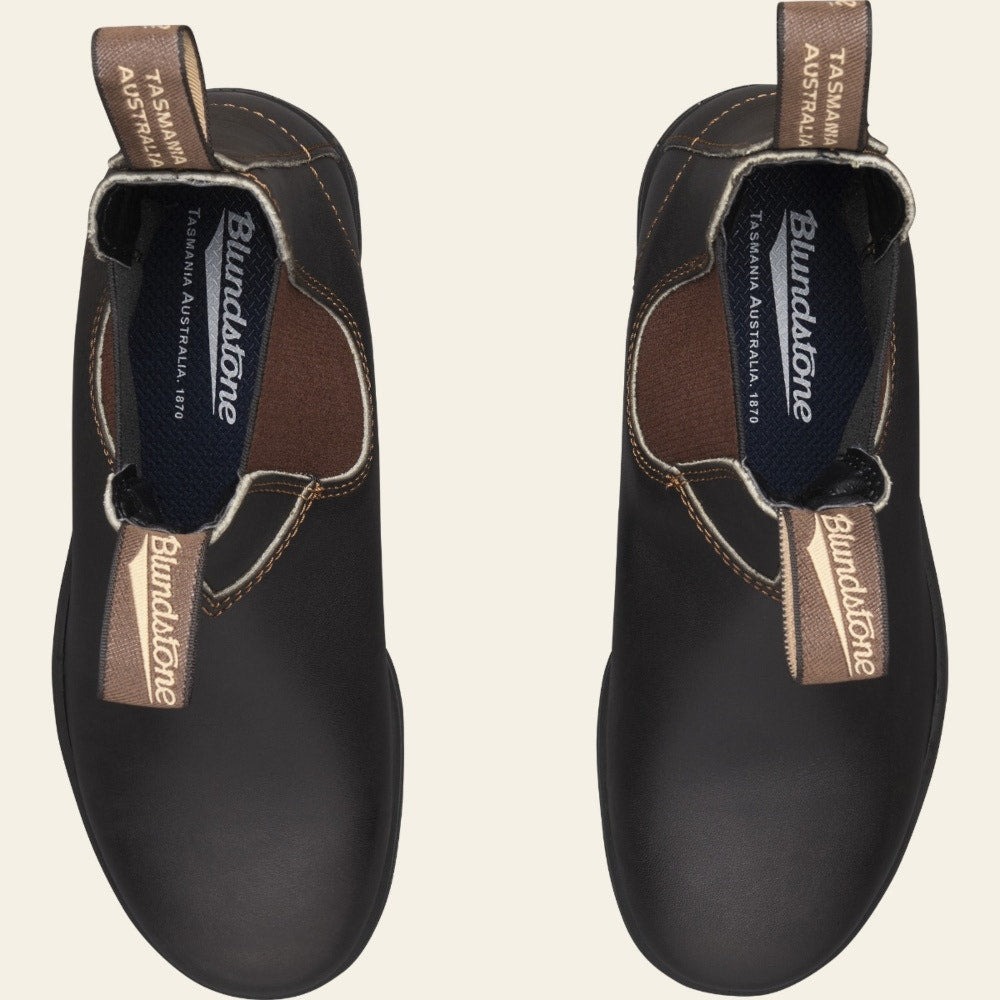 Blundstone Original 500 Chelsea Boots for Men & Women - Waterproof Leather Ankle Boots in Stout Brown - Perfect for Outdoor, Work & Casual Wear