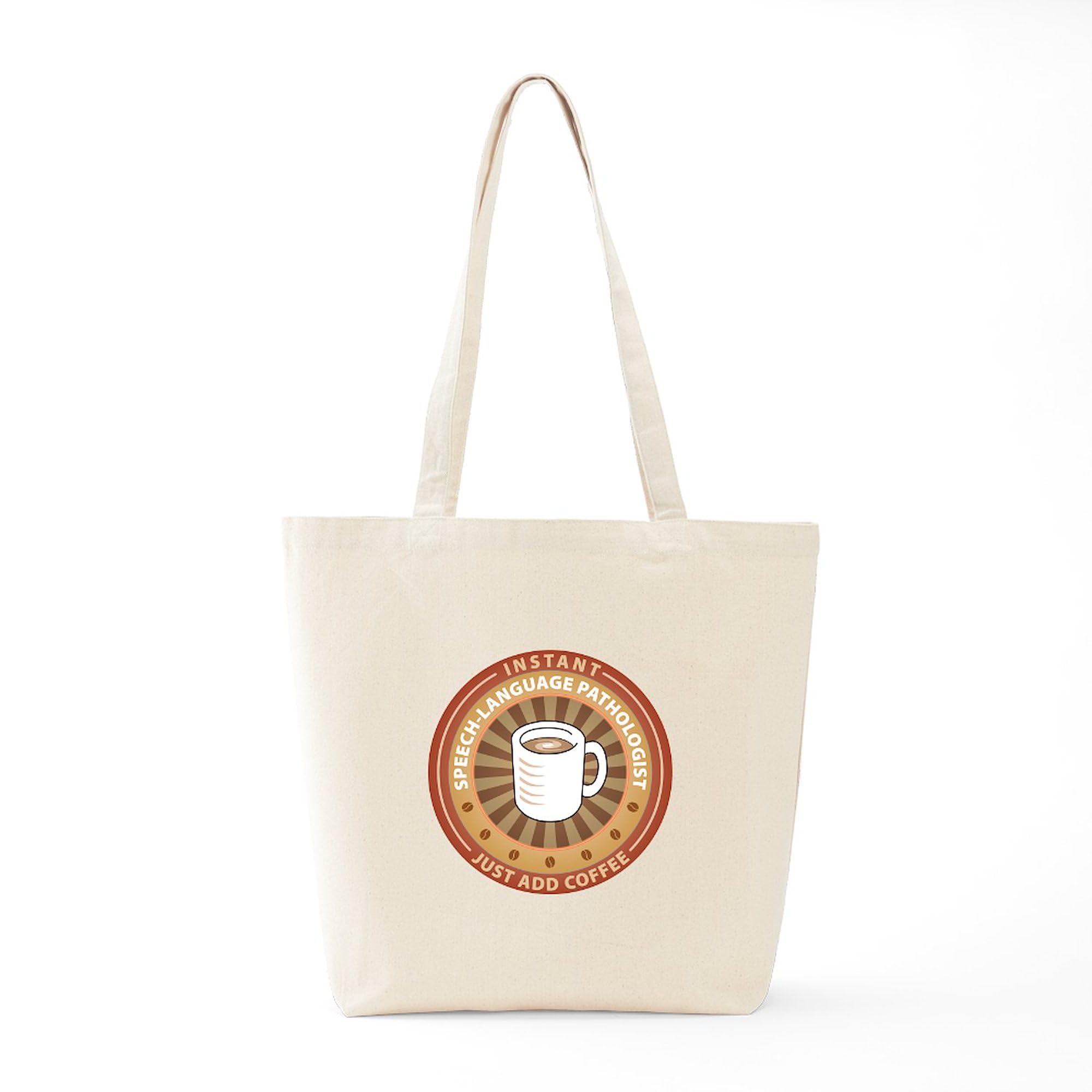 Instant Speech Language Pathologist Tote Bag - Natural Canvas Reusable Shopping Bag for Therapists, Teachers & Students - Perfect for Work, School & Therapy Sessions