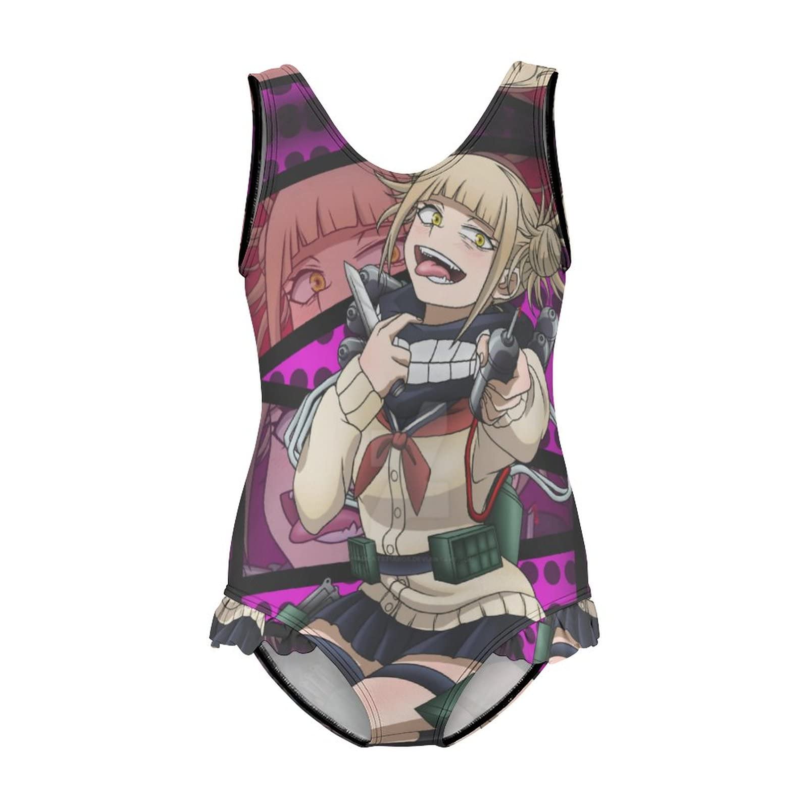 My Hero Academia Himiko Toga Anime Swimsuit for Women - Kawaii Style One Piece Bathing Suit | Perfect for Cosplay, Beach Parties & Anime Conventions
