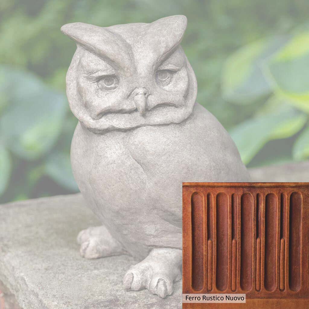 Campania International Hoot Owl Garden Statue - Outdoor Decor for Patio, Lawn & Garden Decorations