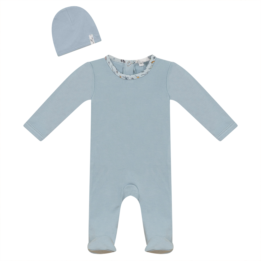 Cozy Ribbed Baby Onesie with Hat - Soft Cotton Bodysuit for Newborns & Infants - Perfect for Sleepwear, Playtime & Photo Shoots