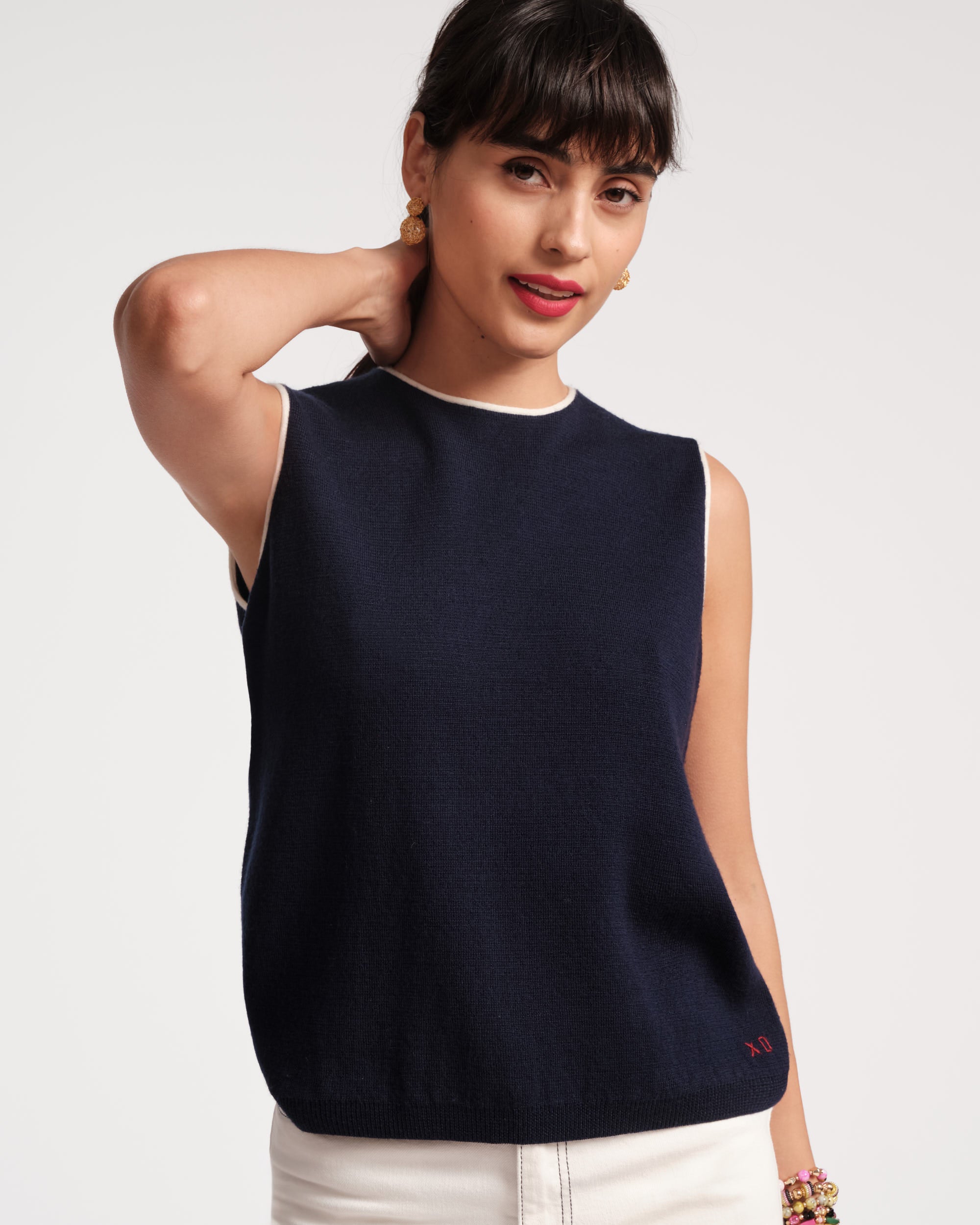 Darling Shell Navy Blue Handbag - Stylish Women's Tote Bag for Work, Travel & Everyday Use
