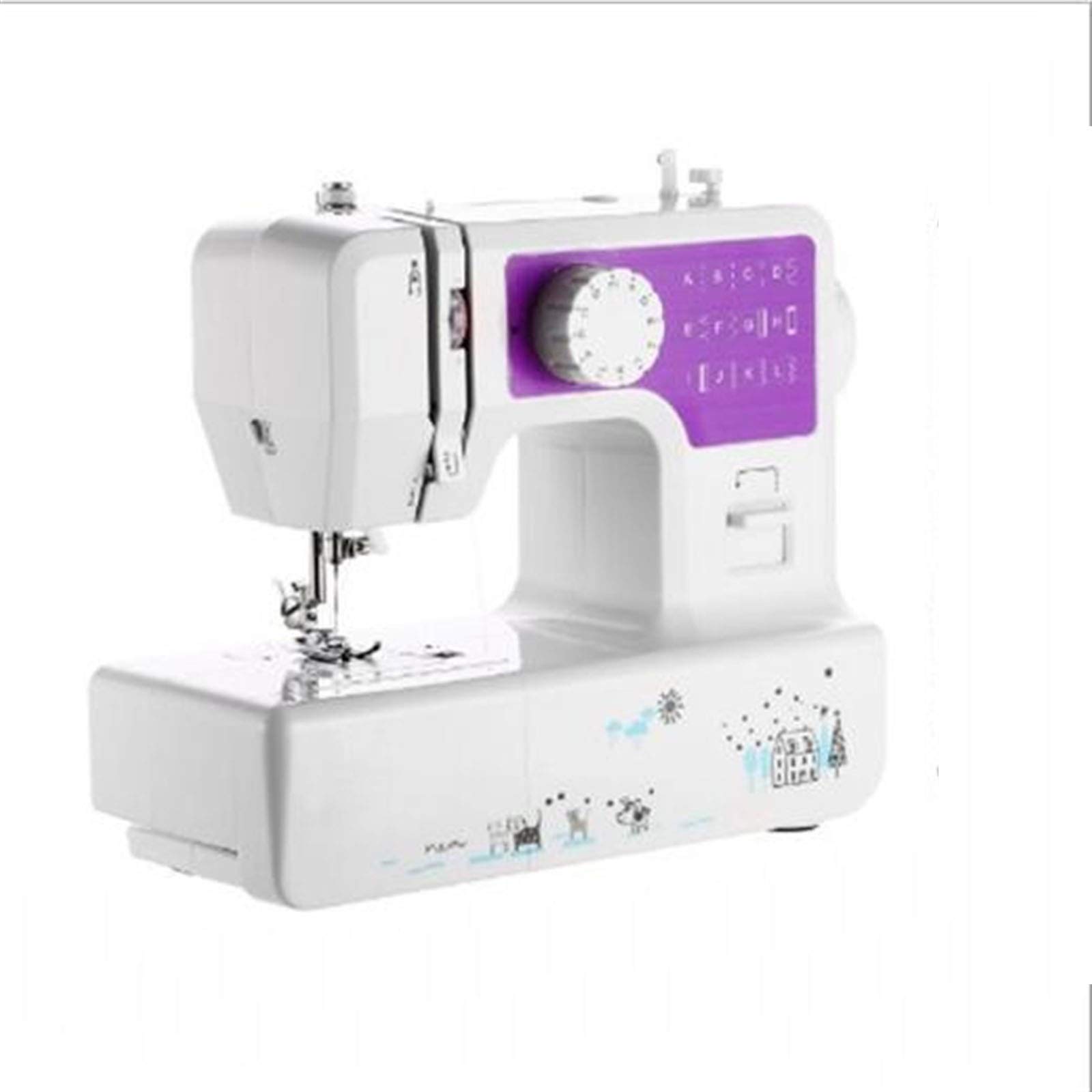 LIUPENGWEI Portable Electric Sewing Machine for Beginners - 12 Built-In Stitches, 2 Speed Settings, Handheld Mini Sewing Machine for Adults & Kids - Perfect for Home DIY Projects, Clothes Repair, and Crafting