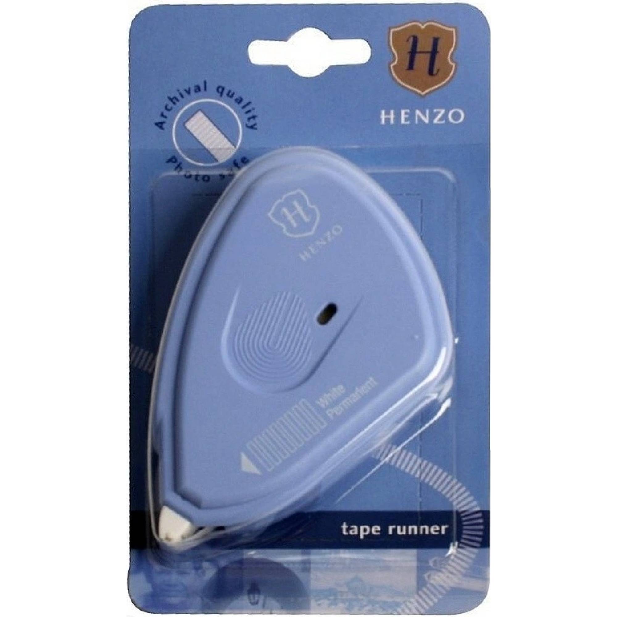 Henzo Photo Tape Runner 10m - Acid-Free Adhesive for Scrapbooking, Photo Albums & Crafting - Perfect for DIY Projects, Memory Books & Home Decor