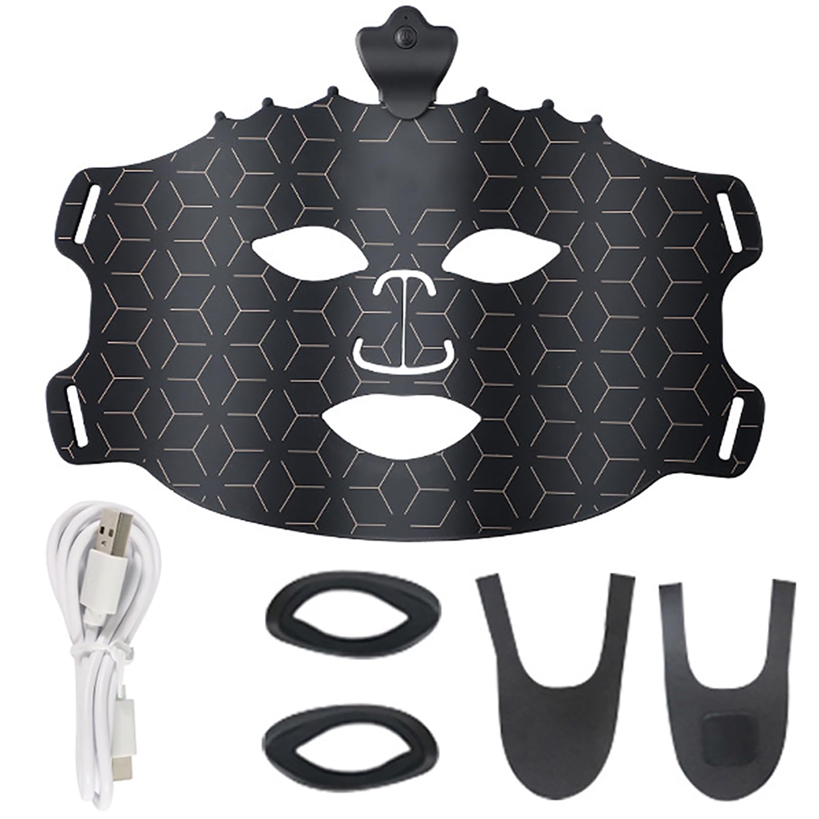 7 Color LED Red Light Therapy Face Mask for Anti-Aging & Skin Rejuvenation - Wireless Light Therapy Device with Eye Protection Cushion - Soft Silicone Facial Treatment for Wrinkles, Acne & Collagen Boost - Perfect for Home Spa & Skincare Routine