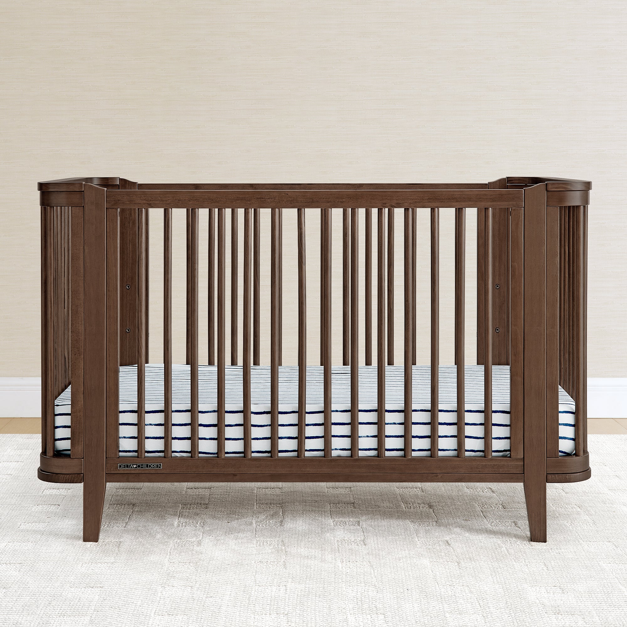 Noah 4-in-1 Convertible Baby Crib - Toddler Bed, Daybed & Full-Size Frame - Modern Nursery Furniture for Newborns to Teens (White) | Perfect for Bedrooms, Daycare & Guest Rooms