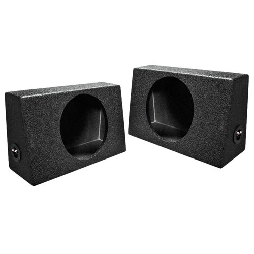 Q Power QBTRUCK110 Single 10-Inch Sealed Universal Truck Subwoofer Box with Durable Bed Liner Spray - Perfect for Pickup Trucks, Off-Road Vehicles & Car Audio Upgrades