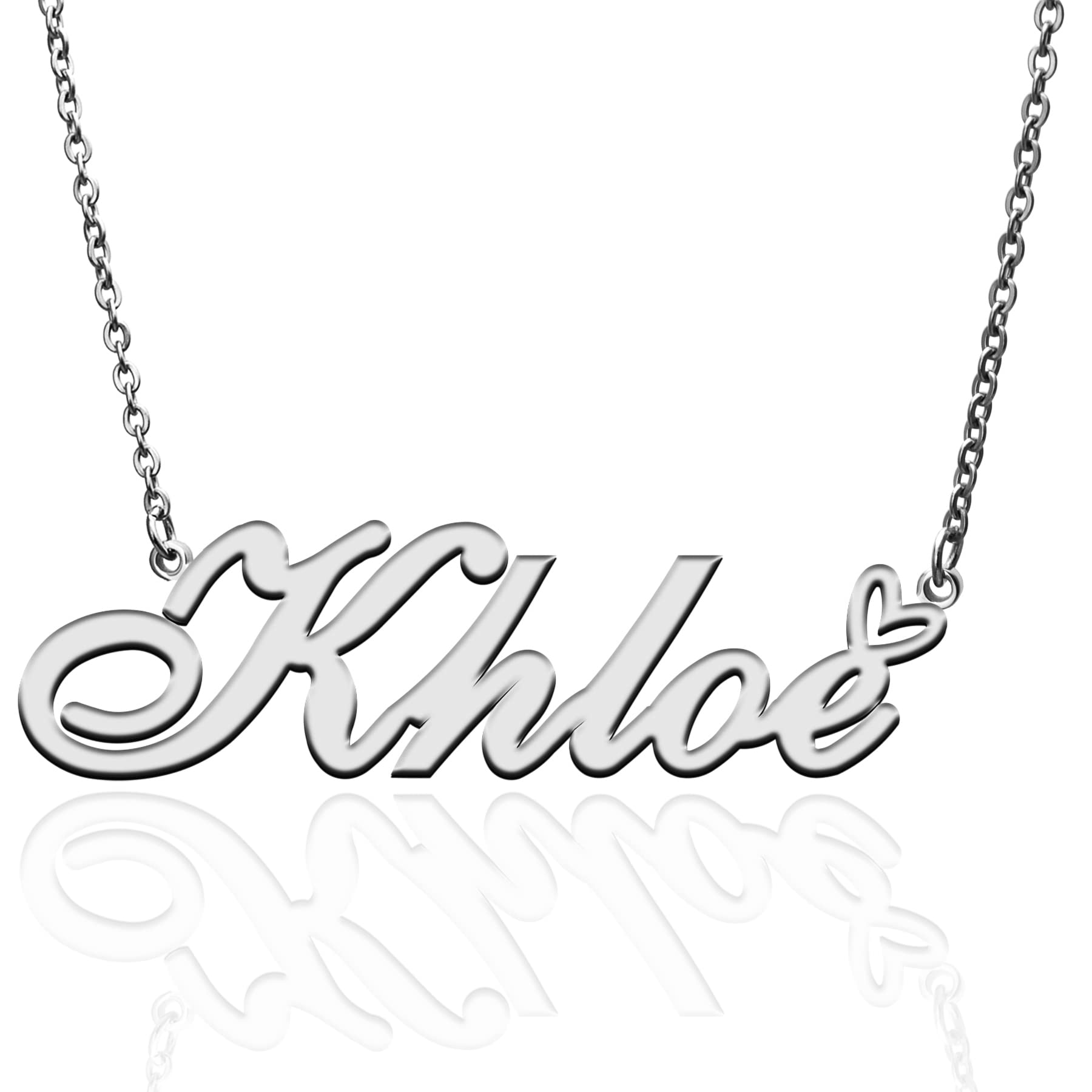 RONKAH Personalized Name Necklace - Heart Shaped Gold Plated Custom Pendant for Women, Best Gift for Girlfriend, Mother, Daughter, Friendship, Christmas & Birthday - Perfect for Everyday Wear, Date Nights & Special Occasions