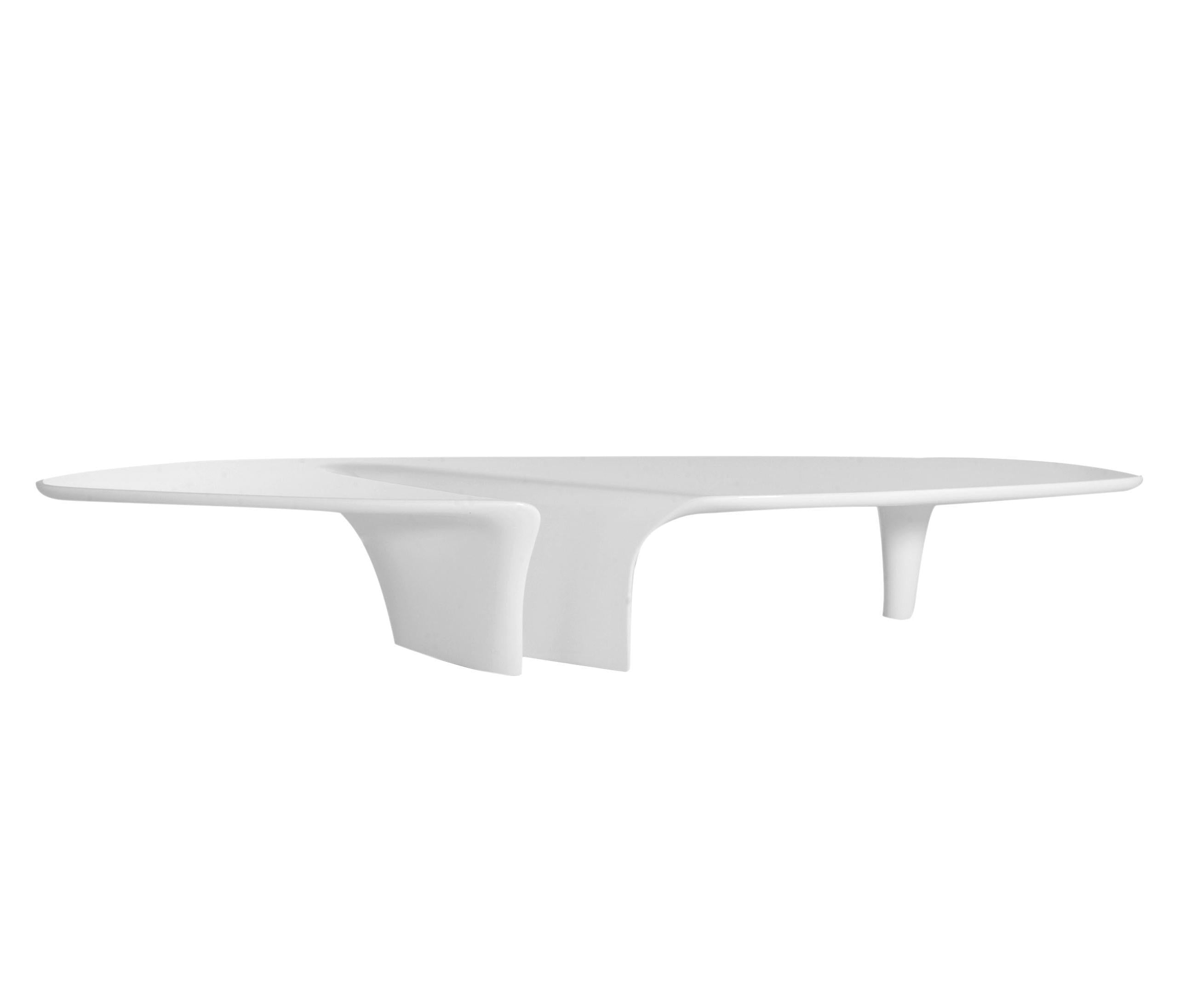Driade Waterfall Coffee Table - Modern Glass & Wood Design for Living Room, Lounge, and Office Decor