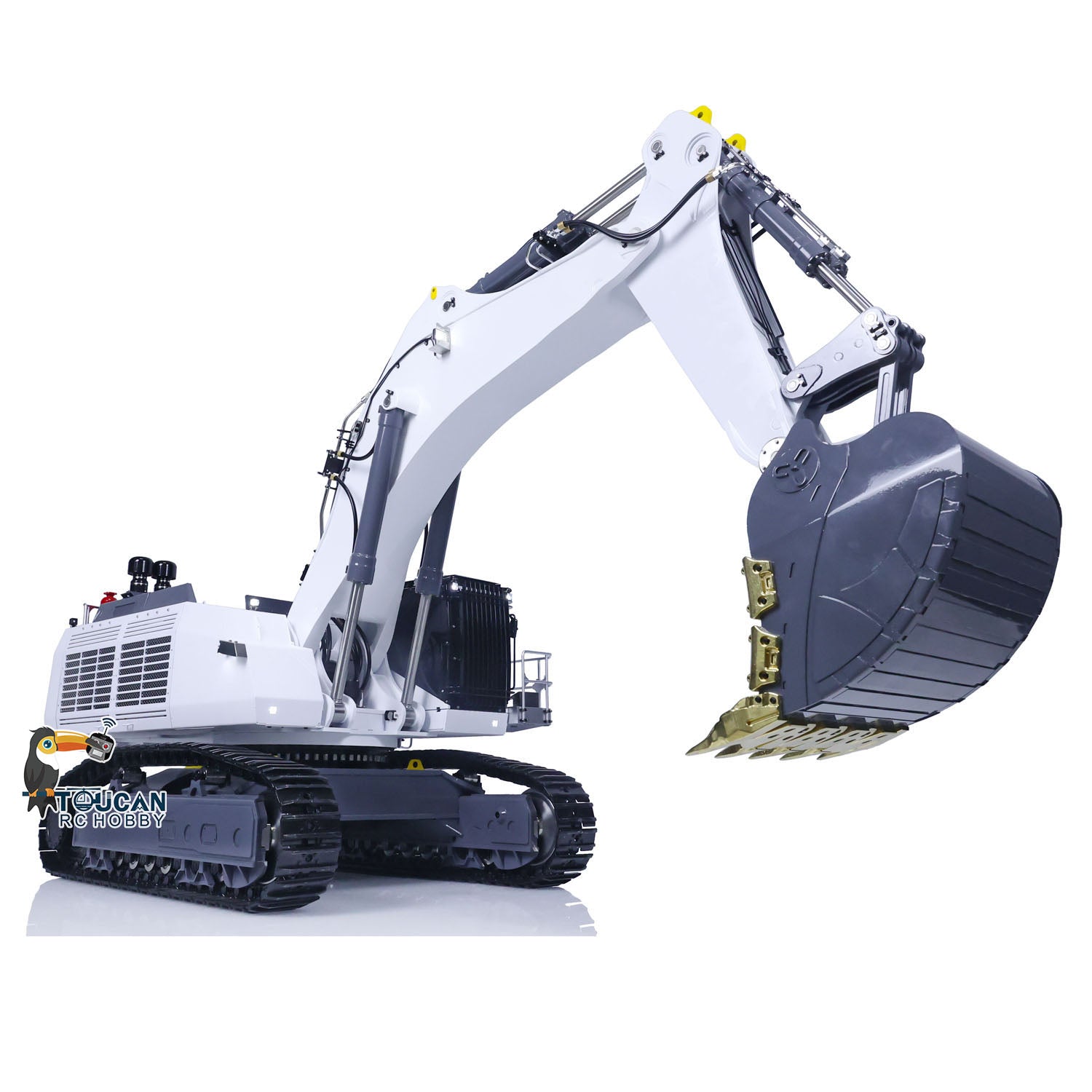 LESU 1/14 Heavy Duty RC Hydraulic Metal Excavator - Double Pump System, RTR Ready-to-Run, with Light Function | Remote Control Construction Toy for Adults & Kids | Perfect for Construction Site Play, Sandbox Digging & Backyard Excavation Fun