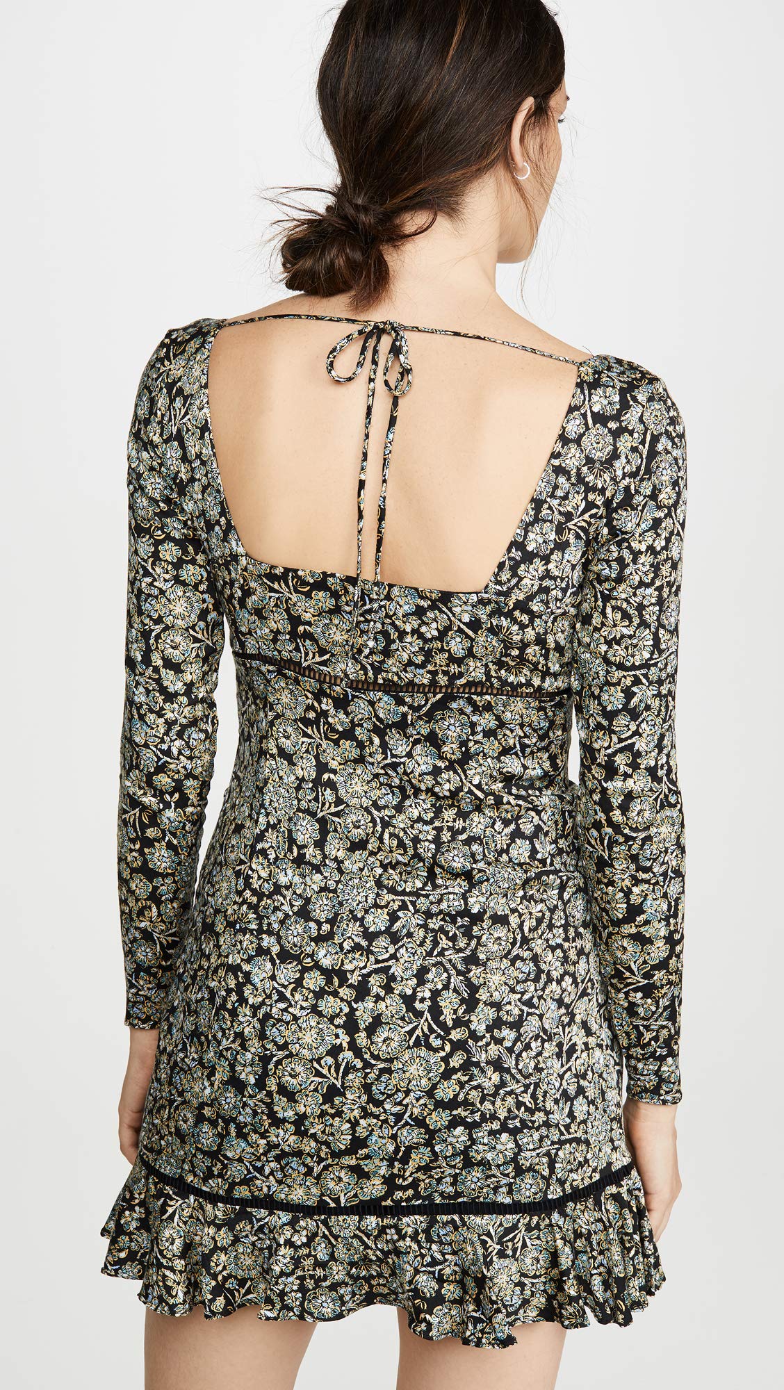 Free People Boheme Mini Dress - Black Size 8 | Boho Chic Summer Dress for Women | Perfect for Beach Vacations, Music Festivals & Date Nights