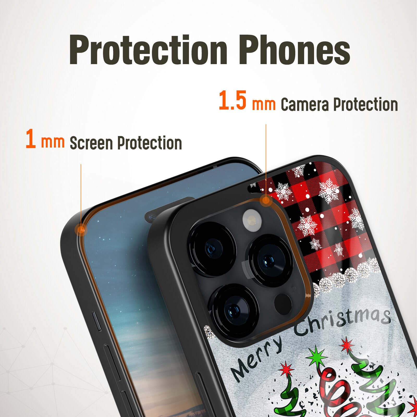 Festive Christmas Phone Cases for Grandpa - Soft TPU Protective Cover Compatible with iPhone 11/12/13/14/15/16 Pro/Max/Plus/Mini/X/Xs/Xr, Samsung Galaxy S10/S20/S21/S22/S23/S24/S25/Note/Z Flip3/4, Pixel 6/7 Pro - Perfect Holiday Gift for Grandfathers & Family Gatherings