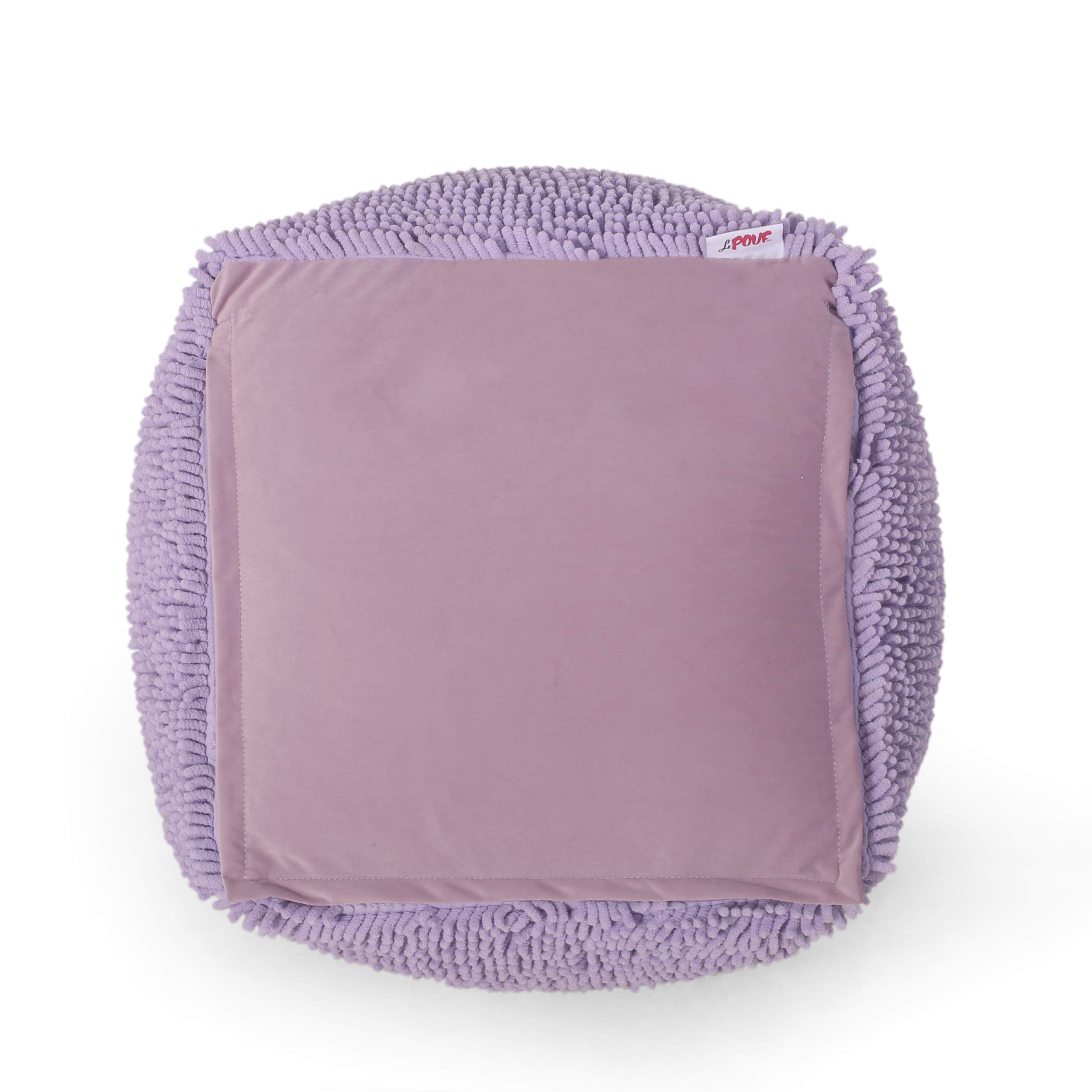 Christopher Knight Home Moloney Pouf - Soft Lavender Velvet Ottoman Footrest, Round Tufted Pouffe for Living Room, Bedroom & Nursery - Perfect for Relaxing, Extra Seating & Home Decor