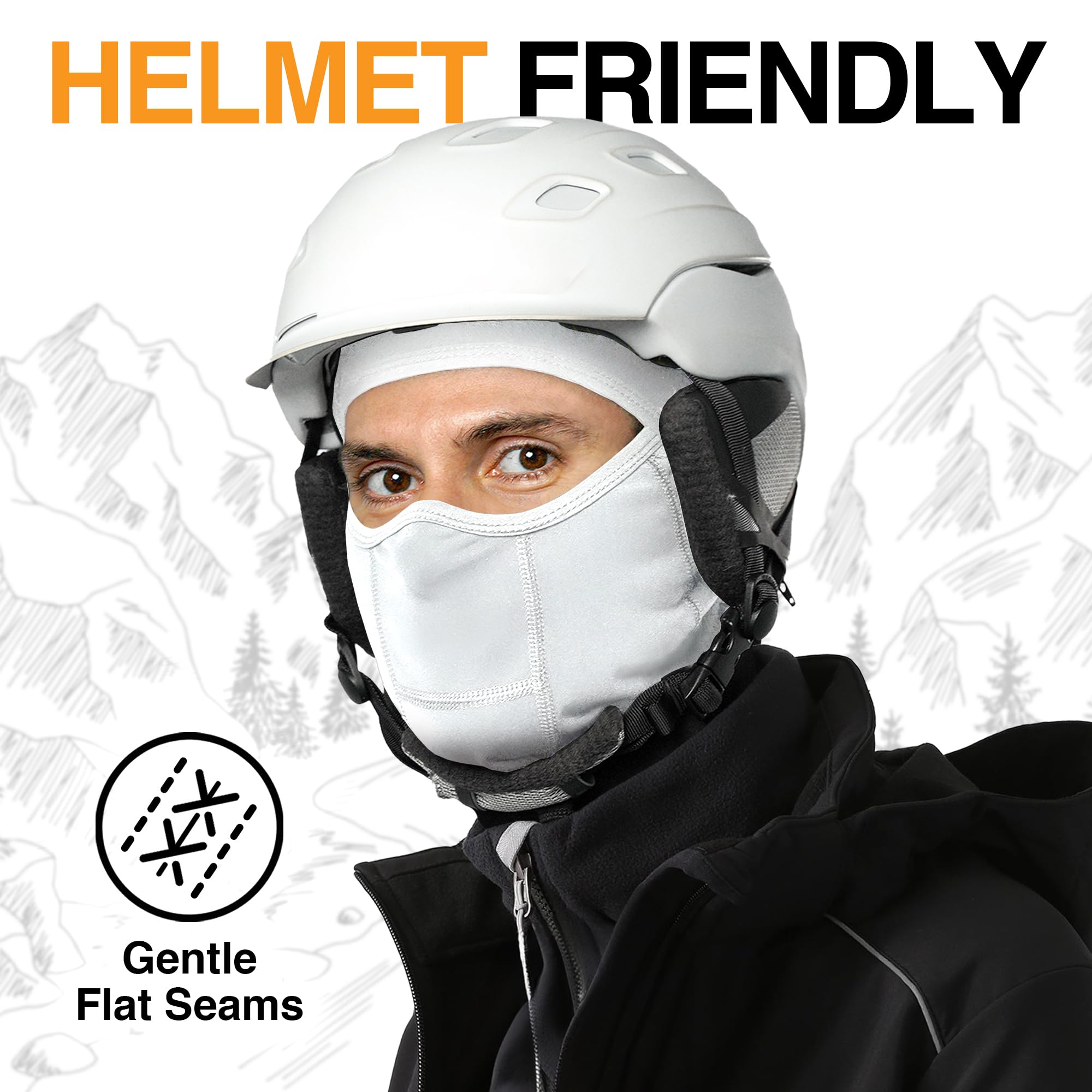 GearTOP Balaclava Ski Mask for Men & Women - Warm Winter Face Mask for Snowboarding, Motorcycle, Snowmobiling - Windproof Neck Gaiter for Outdoor Sports & Cold Weather Activities