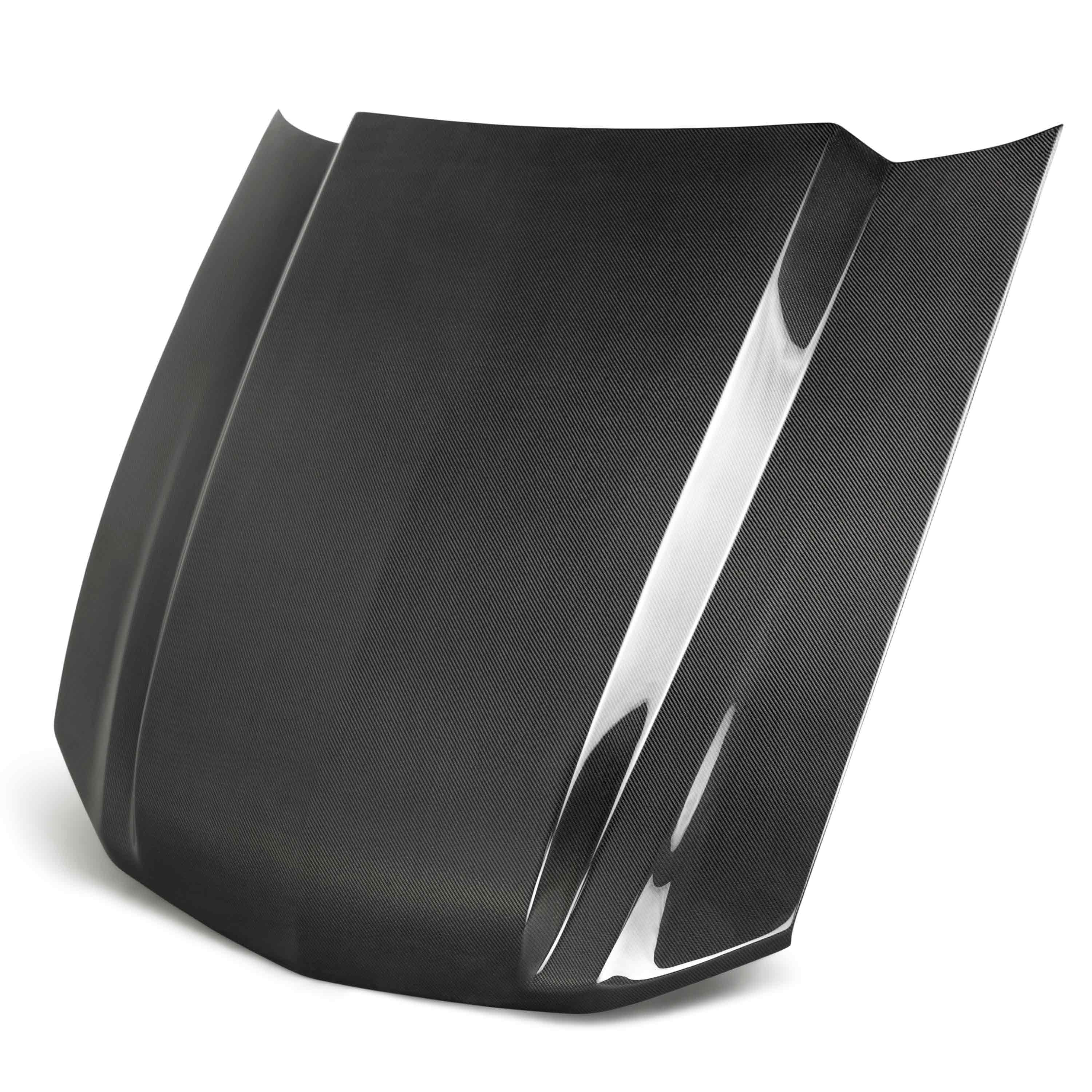2013-2014 Ford Mustang Type CJ Carbon Fiber Hood by Anderson Composites - Lightweight Performance Upgrade for Racing & Street Use