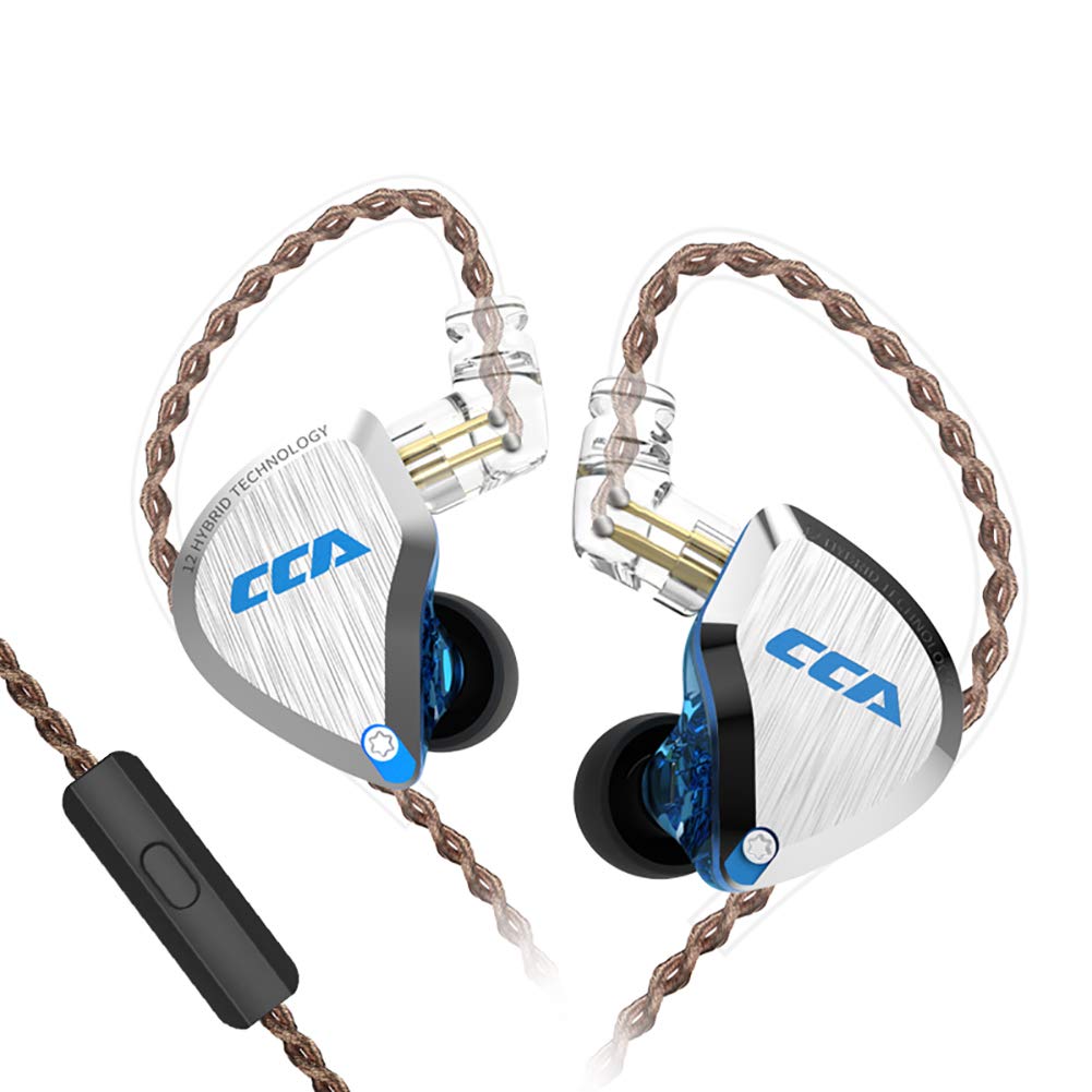 CCA C12 Hybrid Driver In-Ear Earphones - 5BA + 1DD Wired Earbuds with HiFi Stereo Sound for Musicians, Audiophiles, DJs | Perfect for Gaming, Workouts & Professional Audio Monitoring