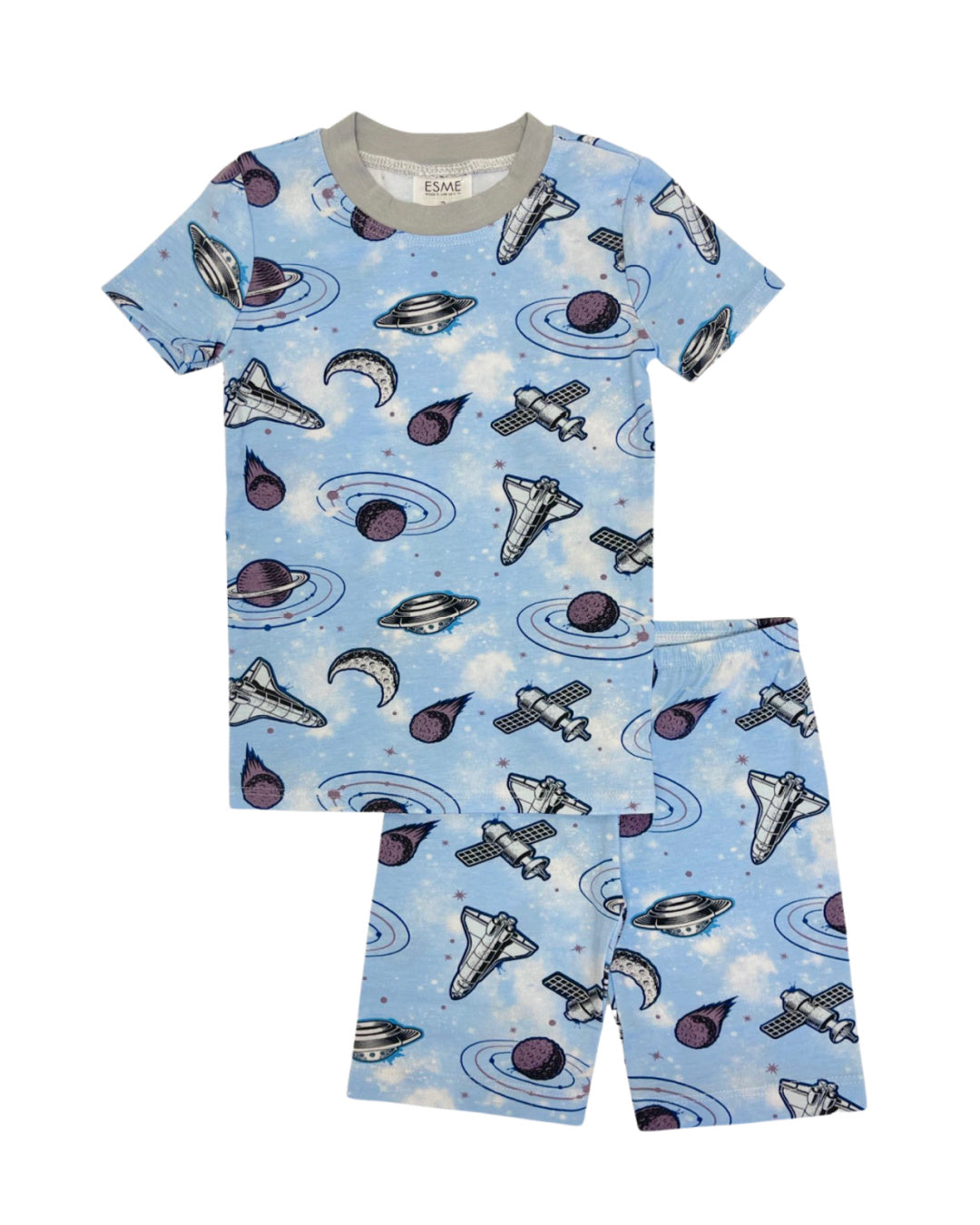 Space Short Sleeve Set - Stylish Women's Casual Outfit for Summer, Travel & Everyday Wear