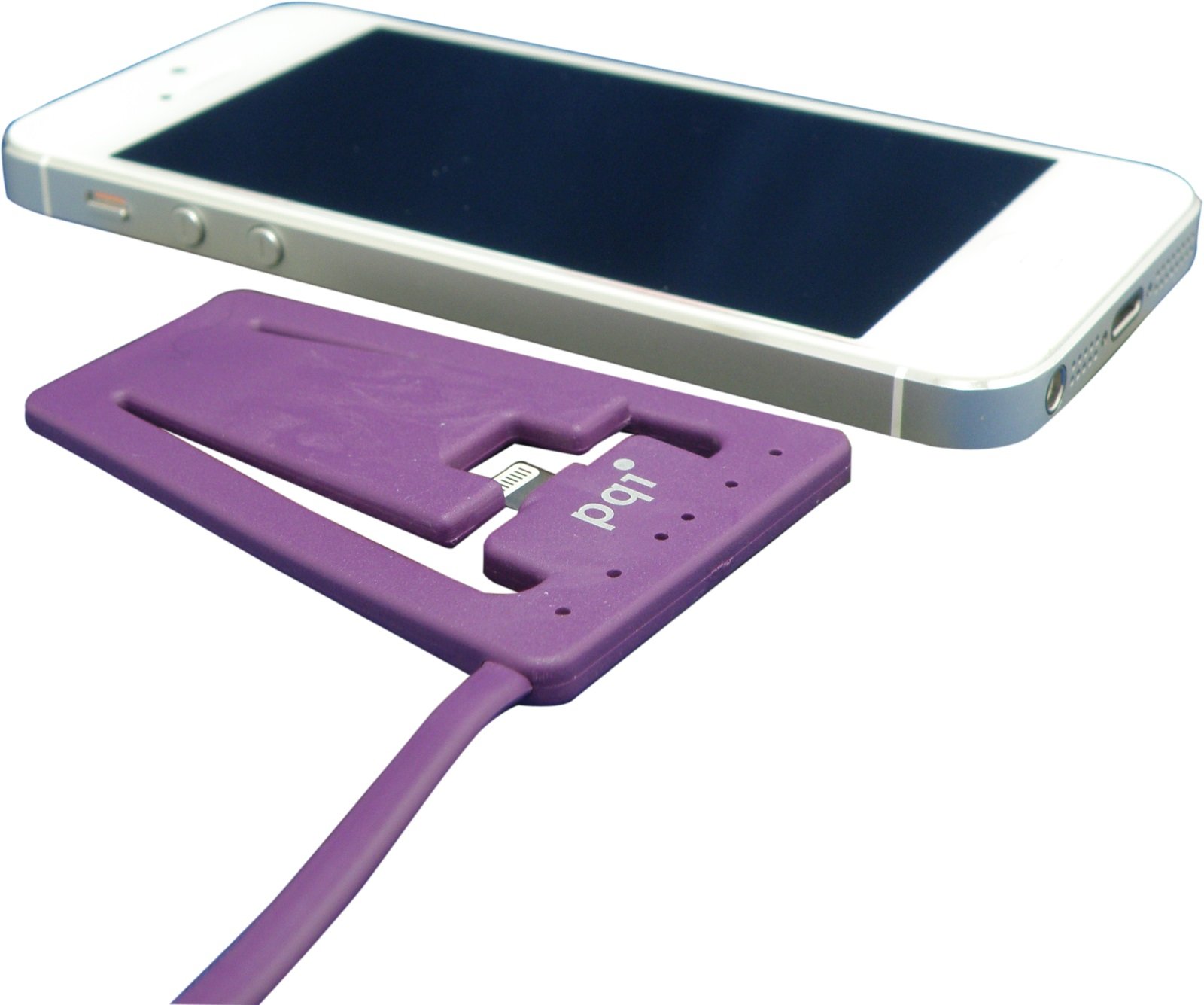 PQI i-Cable Charging and Sync Stand for iPhone & iPad - Fast Charging Dock with Lightning Cable | Blue Edition | Perfect for Home, Office & Travel Use
