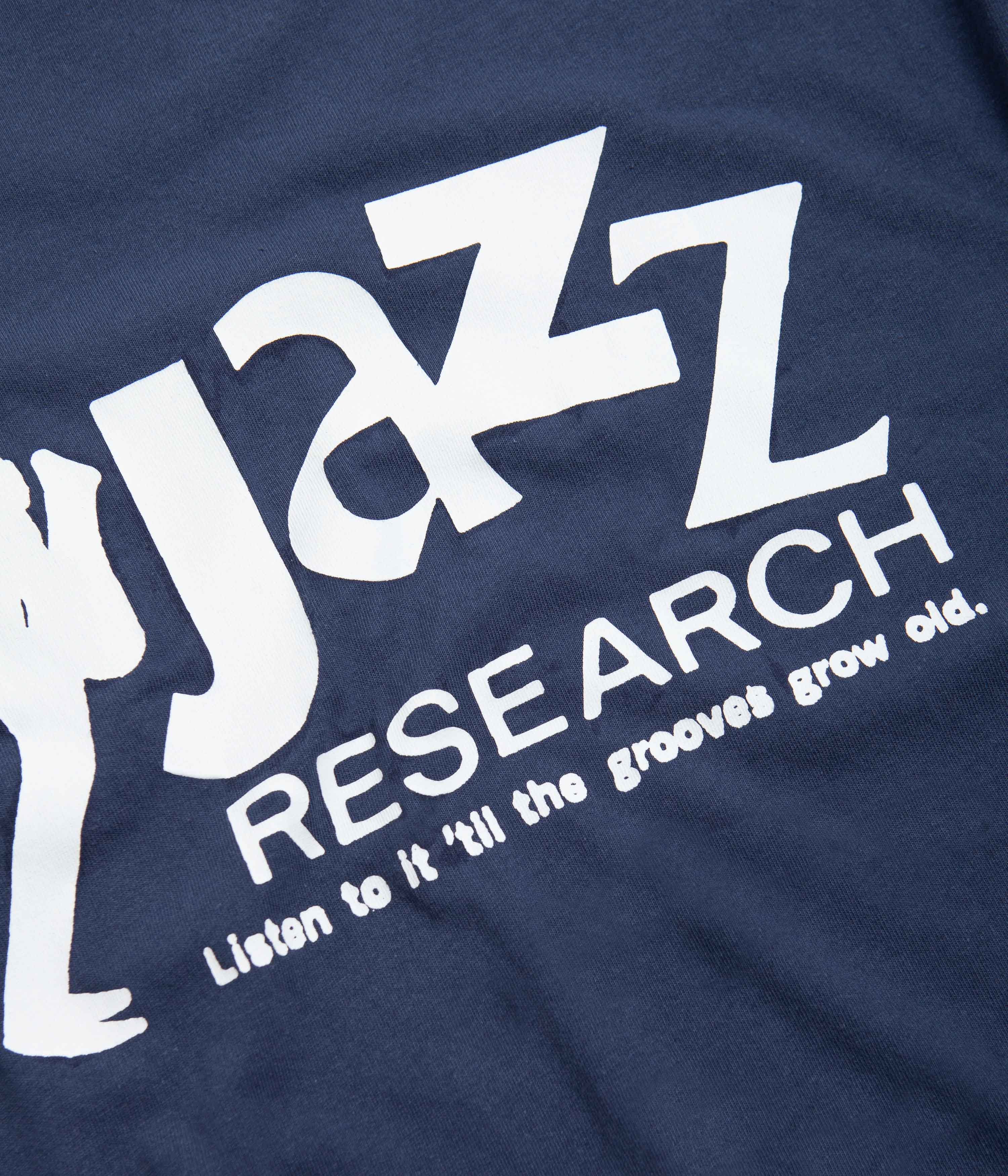 Butter Goods Jazz Research Graphic T-Shirt - Vintage Denim Style Tee for Men & Women | Casual Wear, Street Fashion, Music Lovers Outfit