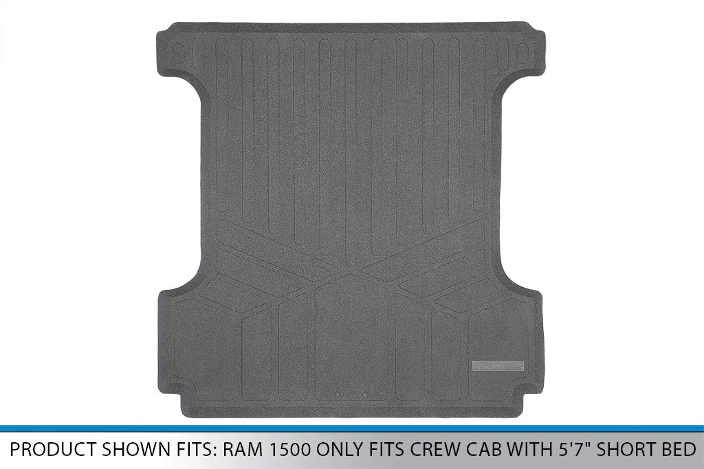 SMARTLINER K0369 Heavy Duty Rubber Truck Bed Mat Liner - Compatible with 2019-2025 Ram 1500 Crew Cab 5'7