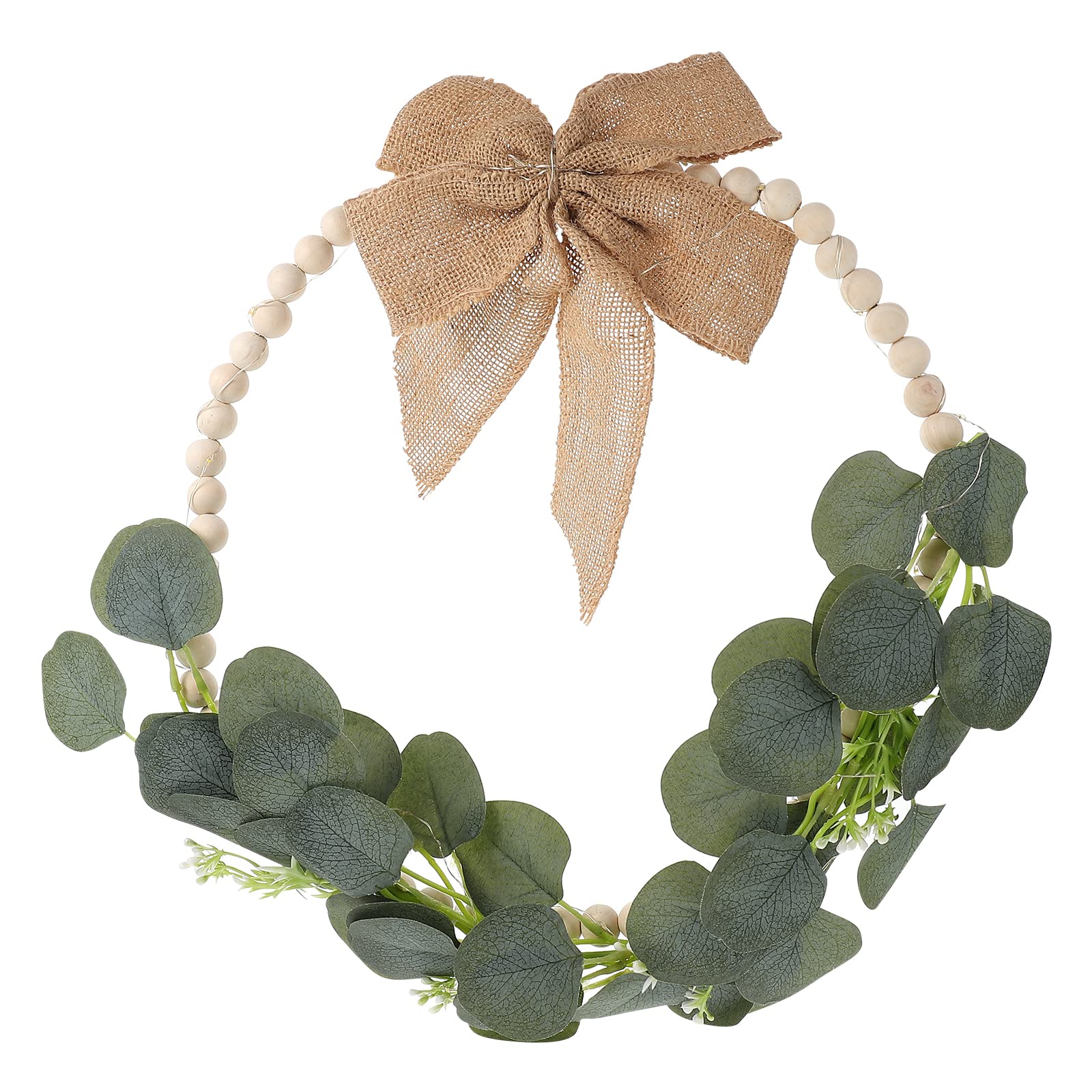 BESPORTBLE 1pc Glow in the Dark Wreath - Realistic Artificial Plant Garland for Wall & Door Decor - Perfect for Christmas, Halloween, and Home Party Decorations