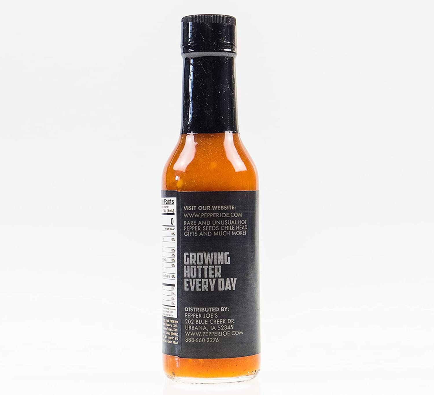 Ghost Pepper Hot Sauce by Pepper Joe’s – Spicy Bhut Jolokia Chili Sauce with Intense Heat & Flavor – 5oz Bottle (2-Pack) – Perfect for Wings, Tacos, Burgers & Cooking