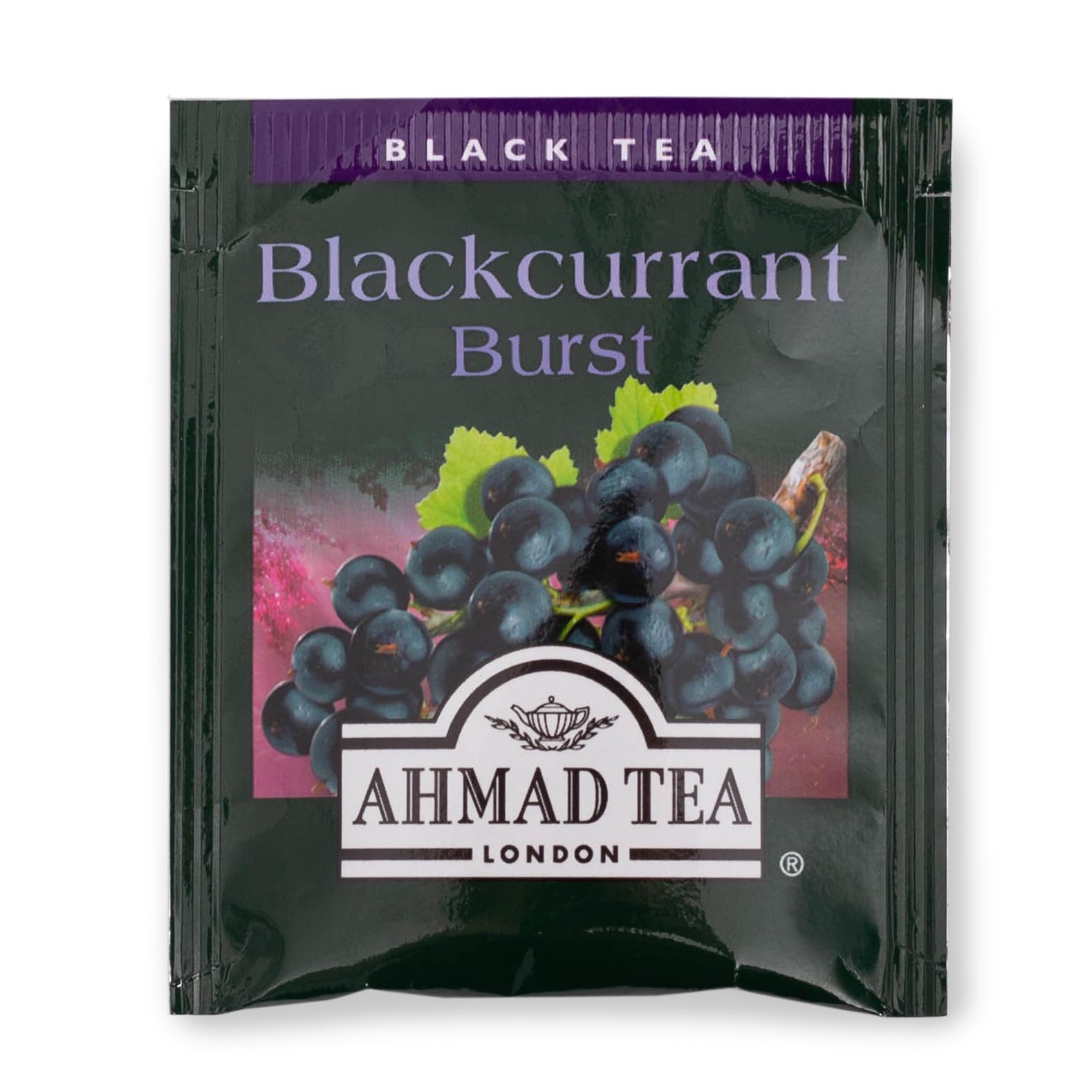 Ahmad Tea Black Currant Flavored Black Tea - 20 Tea Bags | Premium Fruit Infused Tea for Relaxation & Afternoon Tea Time
