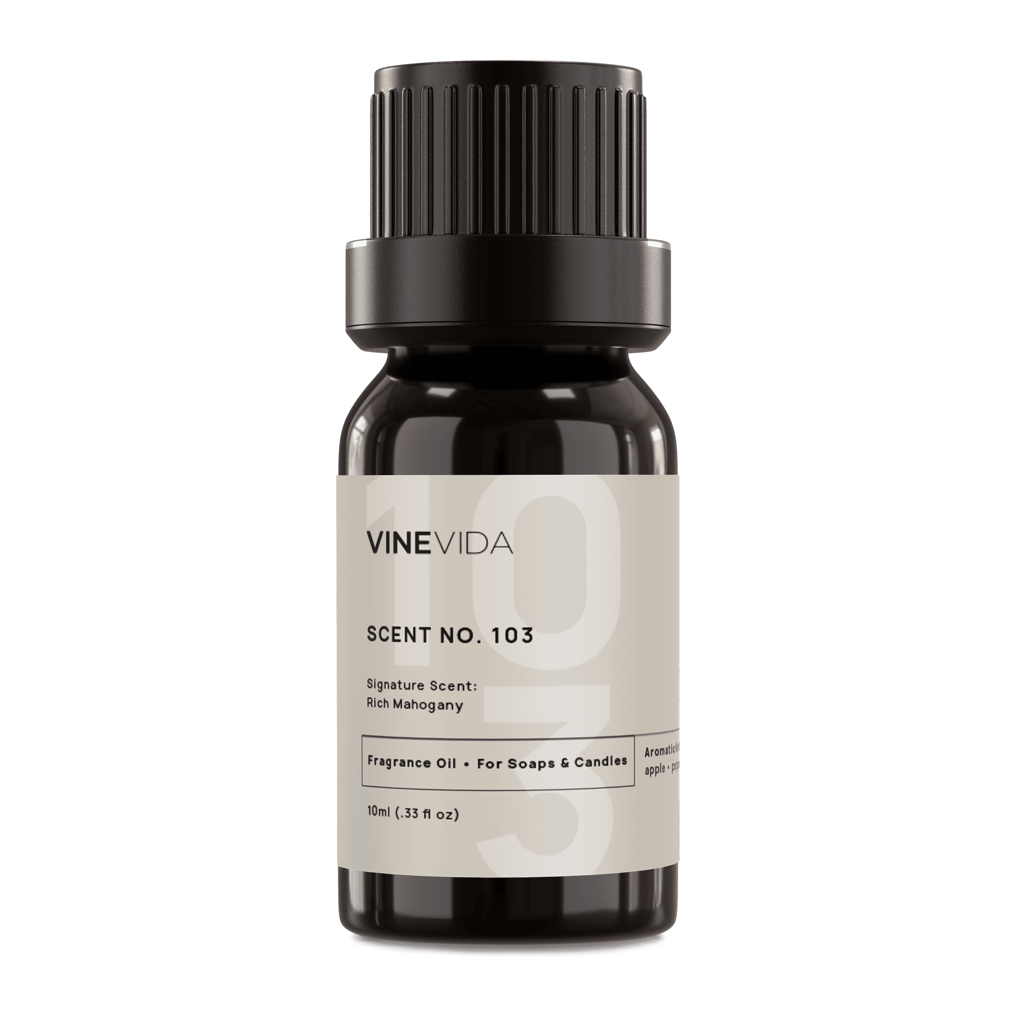 Premium NO. 103 Fragrance Oil for Soap Making & Candle Making - Rich Mahogany Scent - Perfect for DIY Home Fragrance, Bath & Body Products, and Aromatherapy