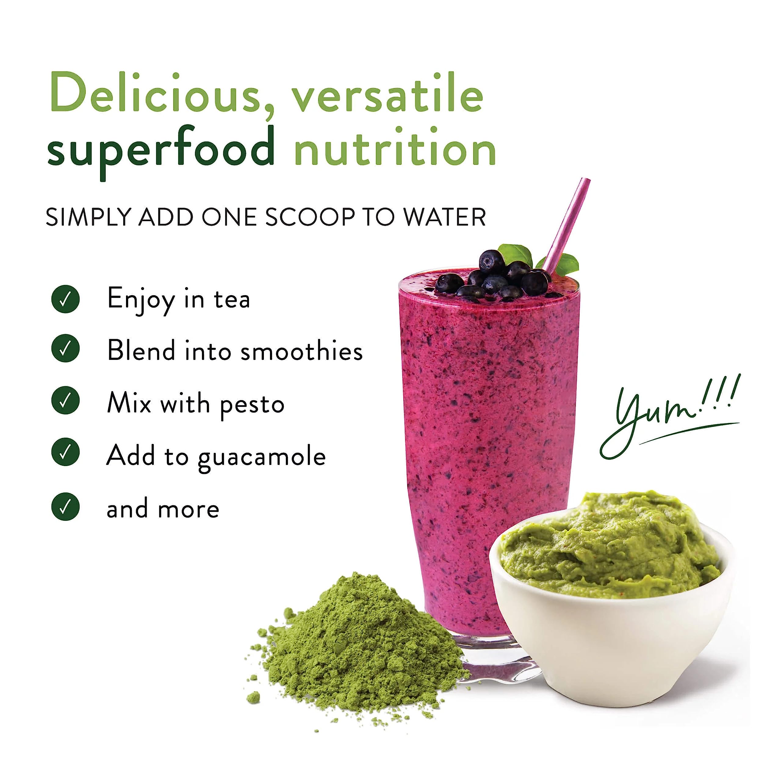 Organic Maca Root Powder Superfood - Mighty Maca Plus Keto Detox Drink, All-Natural Vegan & Alkaline Greens Supplement (16 Travel Packs) - Perfect for Smoothies, Energy Boosting & Wellness Routines