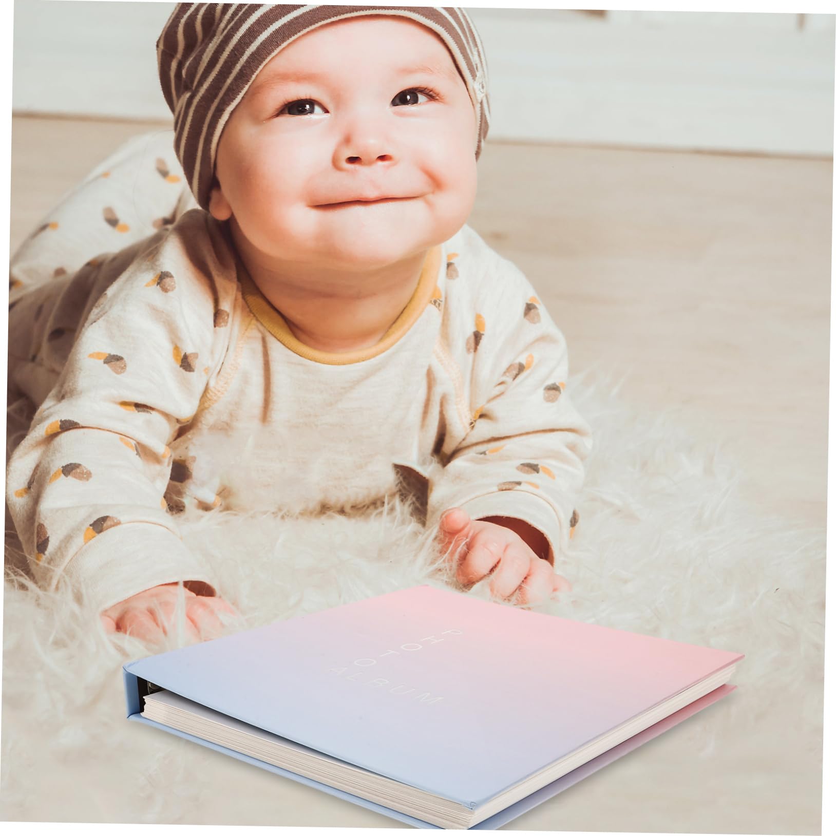 NUOBESTY Premium Scrapbook Photo Album - Memory Book for Baby Boy, Wedding, Family Photos - Acid-Free Archival Quality Paper for Lasting Keepsakes | Perfect for Baby Shower Gifts, Anniversary Presents & Family Memory Preservation