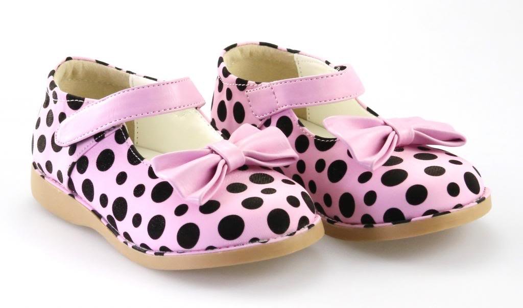 The Doll Maker Girls' Polka Dot Mary Jane Shoes - Cute & Comfortable Flats for School, Parties & Dress-Up Play