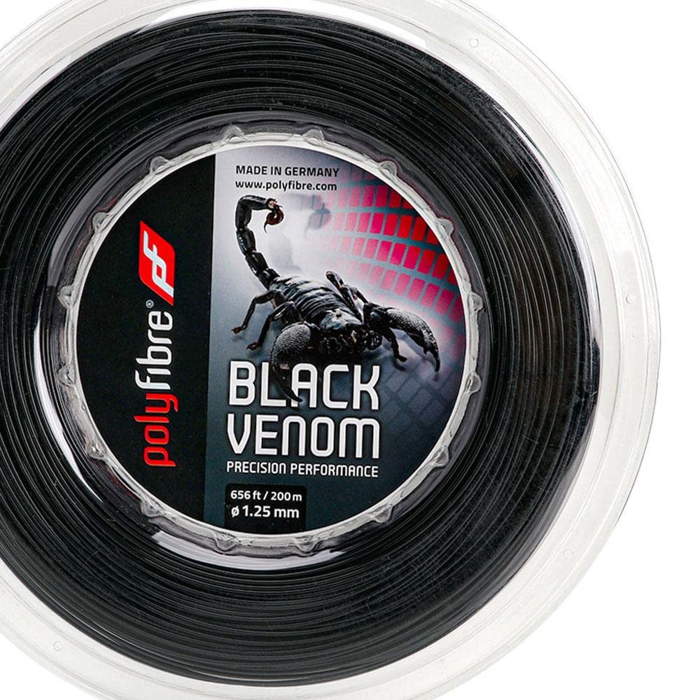 Black Venom String Reel - High Performance Fishing Line for Bass, Trout & Saltwater Fishing | Durable & Strong Monofilament for Casting, Trolling & Freshwater Angling