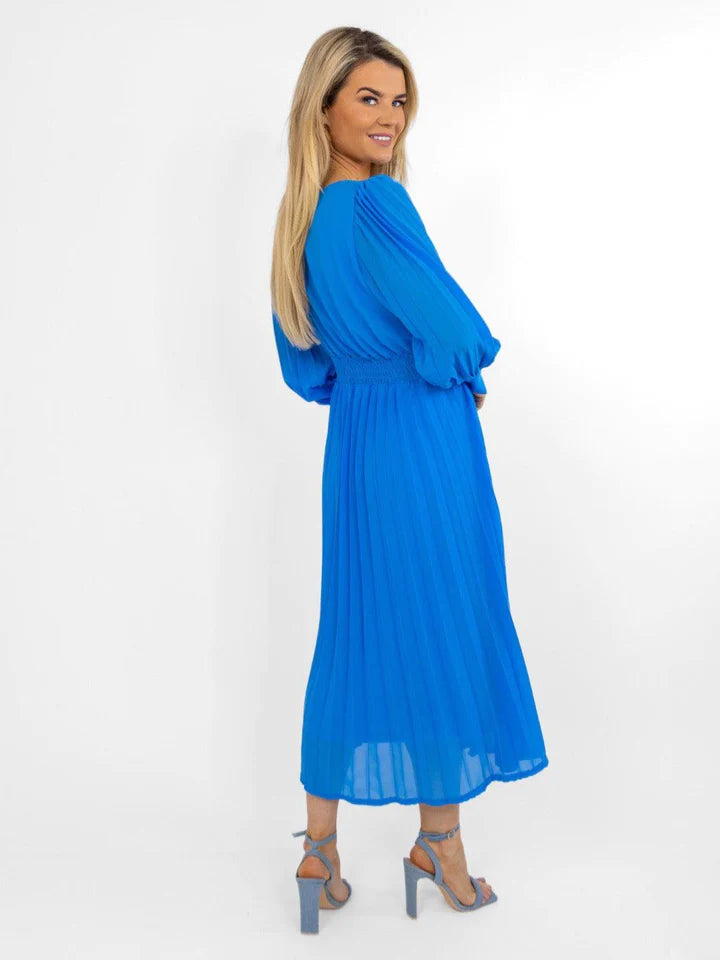 HANNAH MIDI DRESS - Tiffany Blue Flowy Summer Dress for Women | Casual & Wedding Guest Outfit | Perfect for Beach Vacations, Date Nights & Special Occasions
